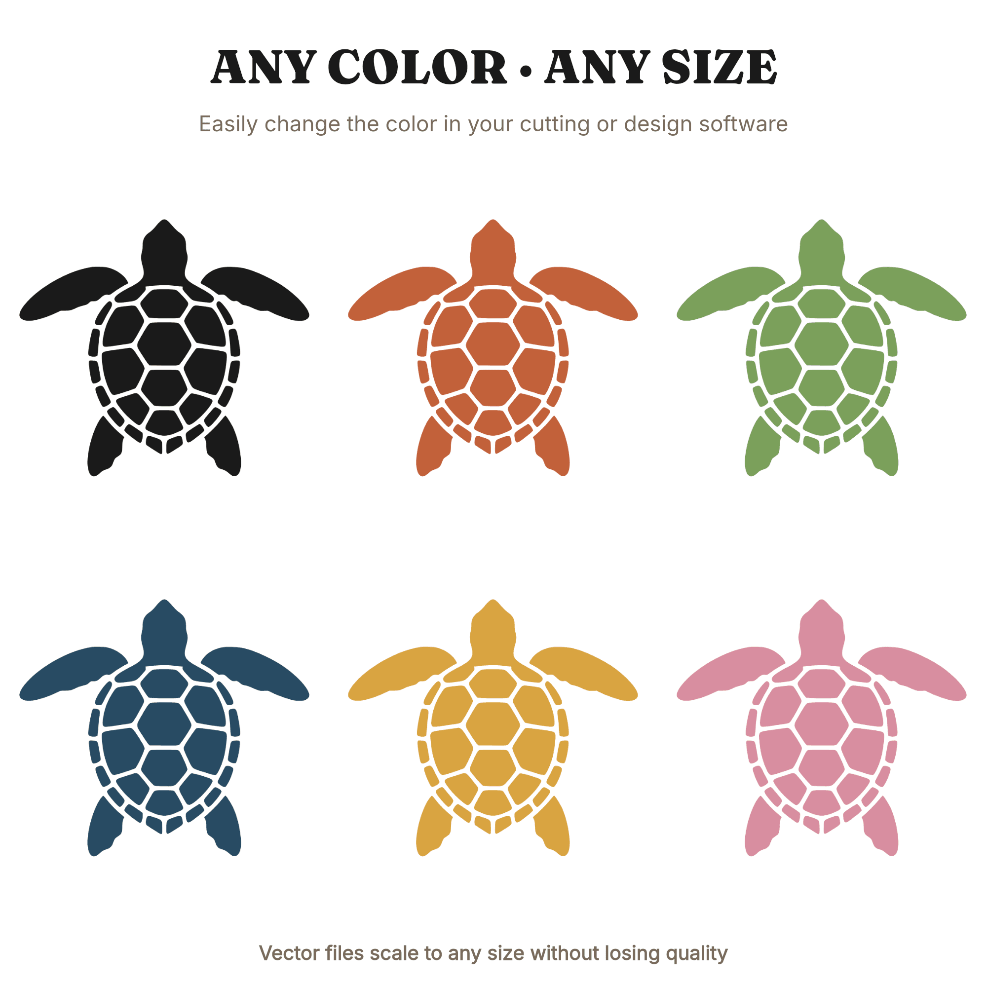 Baby Sea Turtle SVG PNG, Ocean Conservation Cut File, Earth Day Turtle Clipart, Eco Friendly Design — view 3