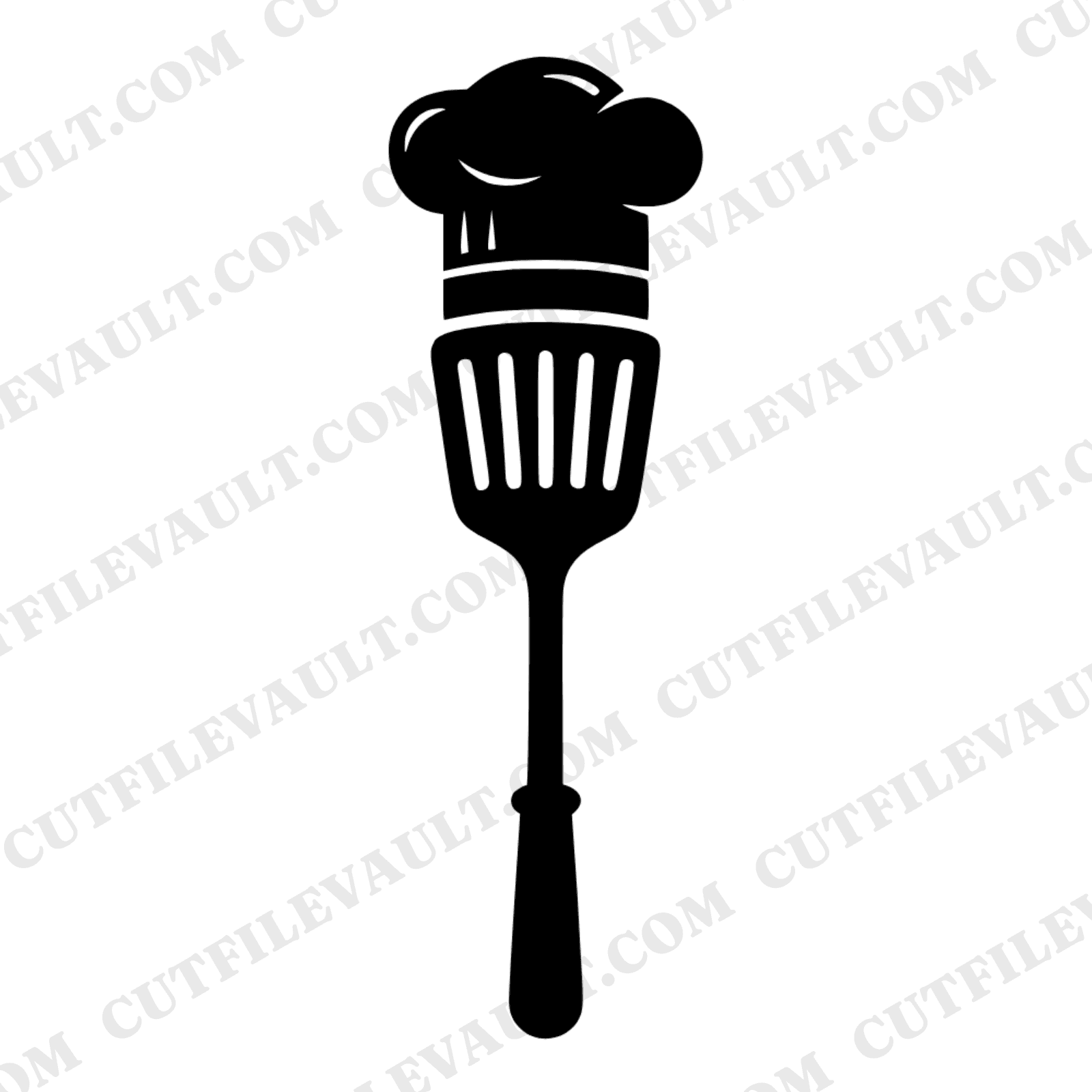 Grill Master Trophy Spatula SVG PNG, Chef Hat BBQ Cut File, Father's Day Grilling Design