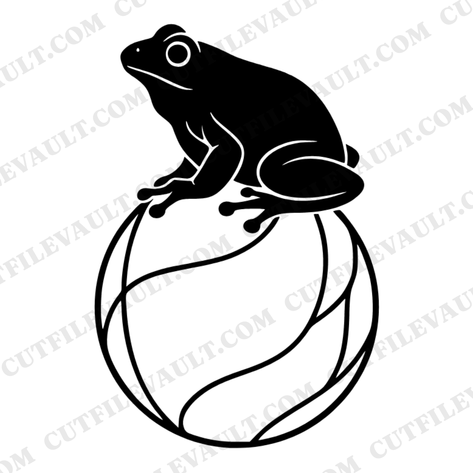 Earth Day Tree Frog on Globe SVG PNG, Eco Friendly Silhouette Cut File, Environmental Awareness Design