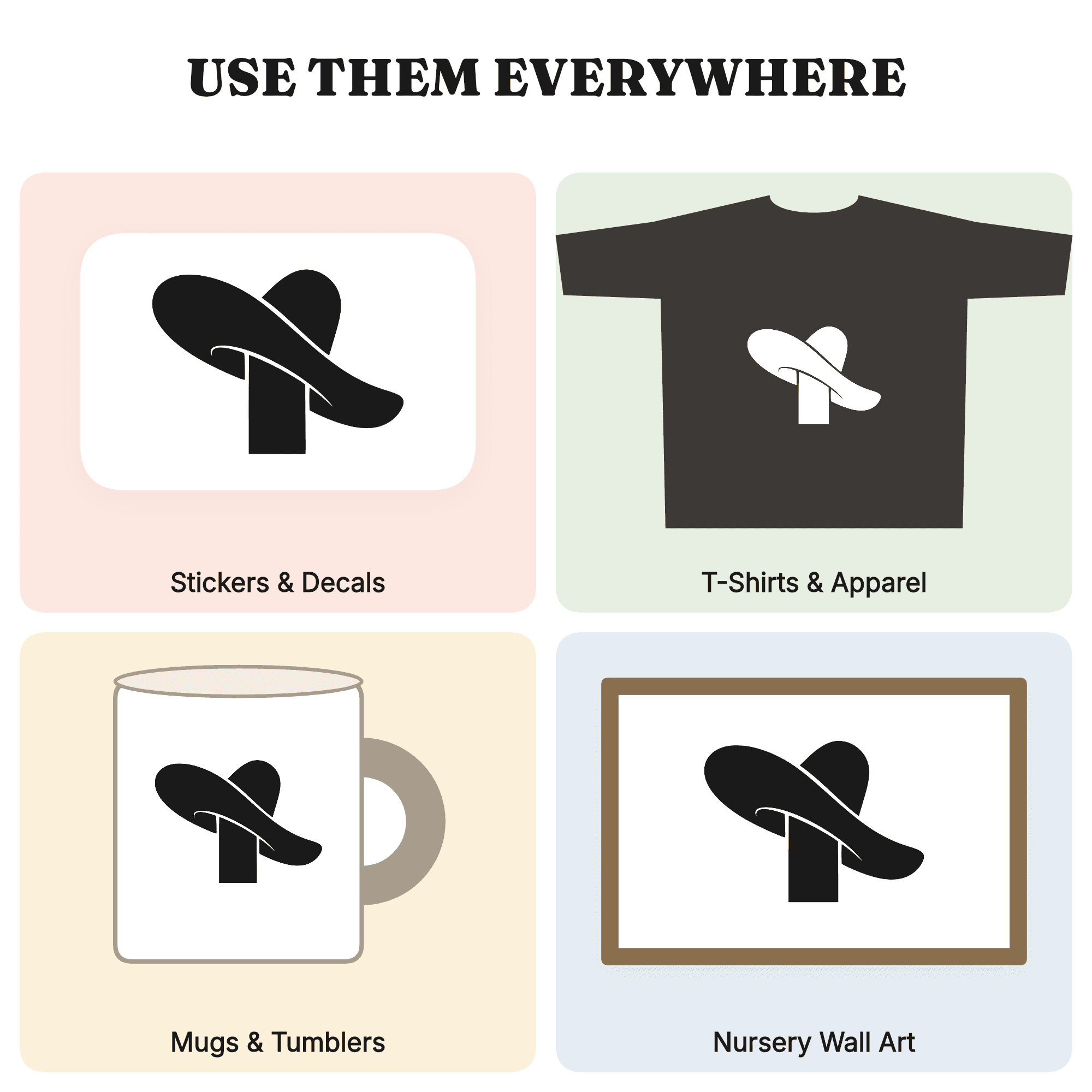 Sombrero on Fence Post SVG PNG Cinco de Mayo Silhouette Cut File for Cricut Vinyl Decor — view 3