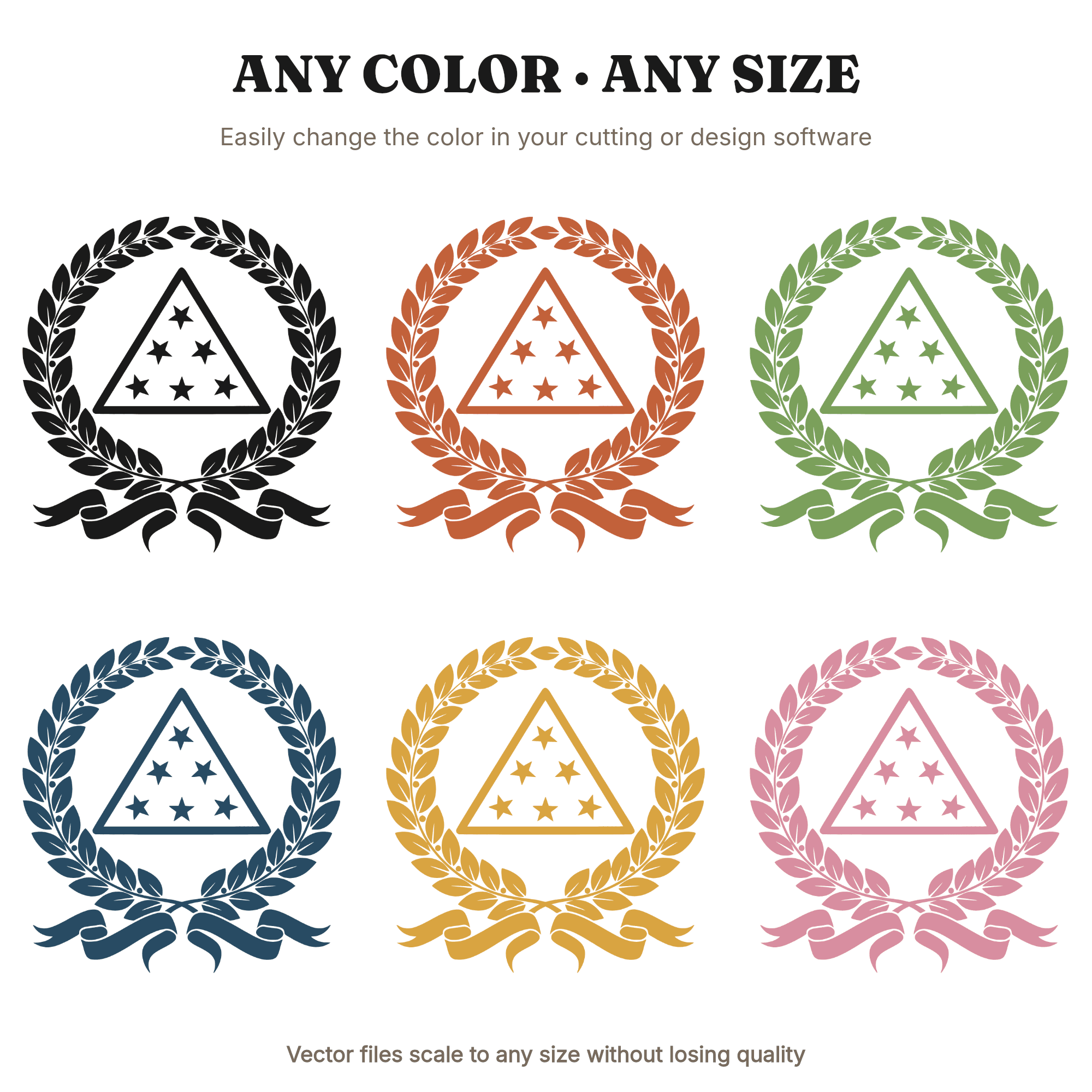 Independence Day Folded Flag Laurel Wreath SVG PNG, Patriotic Memorial Day Cut File, Vintage Botanical — view 2