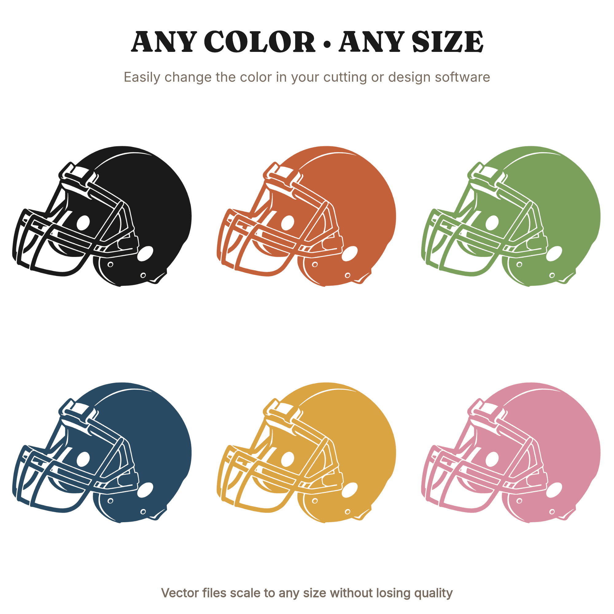 Football Helmet SVG PNG, Three Quarter View Celebration Silhouette, Game Day Dad Cut File Design — view 2