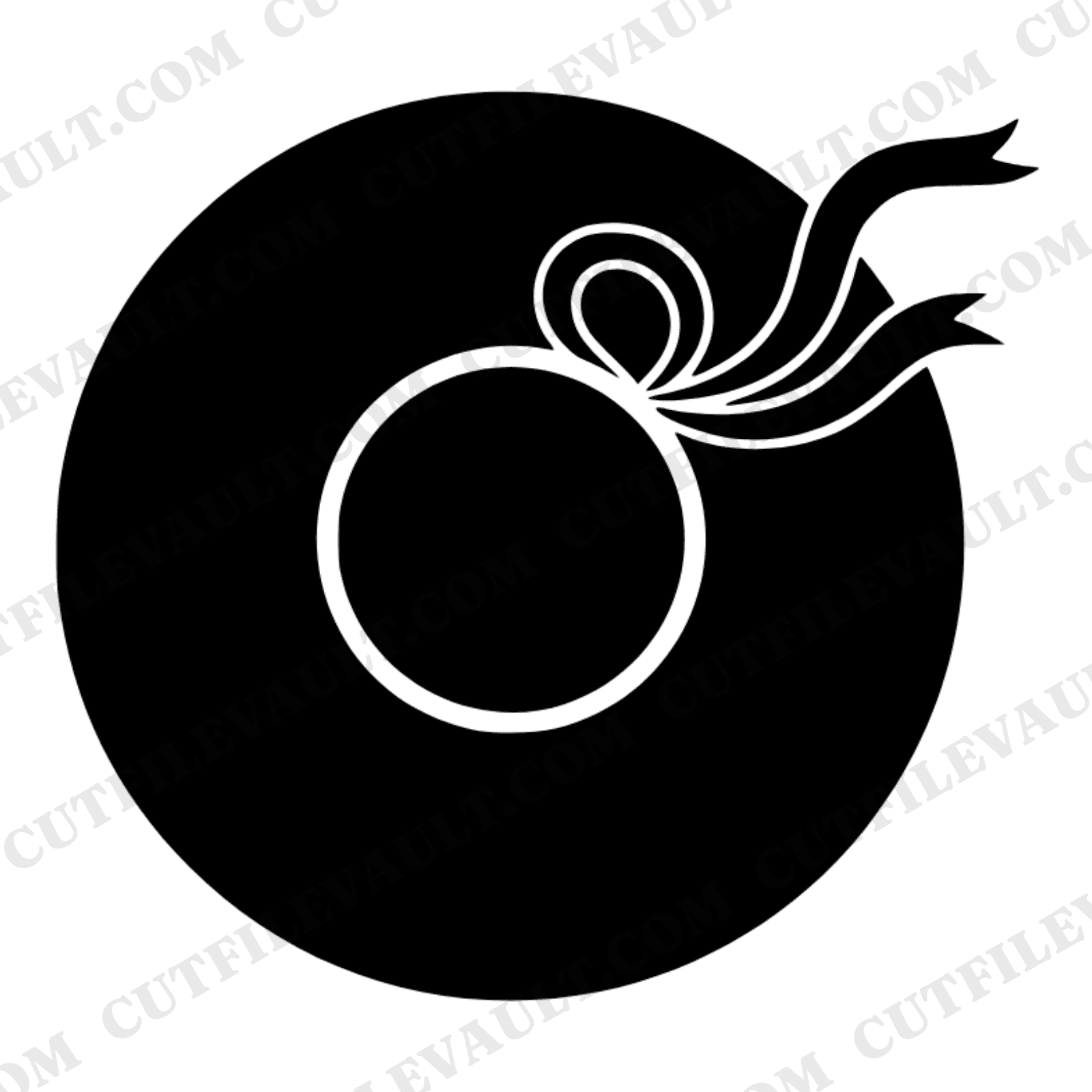 Vintage Garden Hat SVG PNG, Wide Brim Hat with Ribbon, Mid-Century Mother's Day Cut File Design — view 1