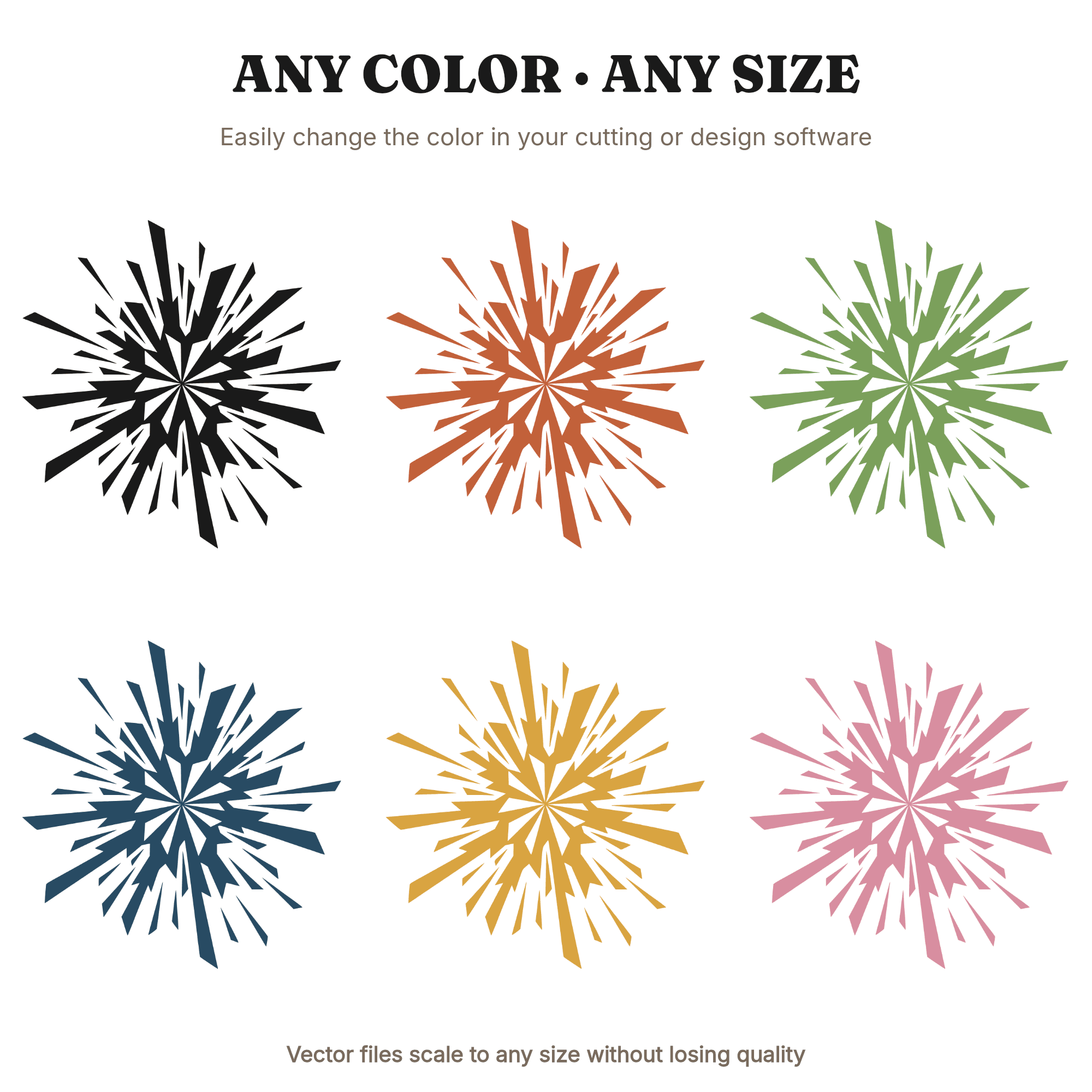 Piñata Star Burst SVG PNG, Geometric Starburst Cut File, Cinco de Mayo Vinyl Decal Design — view 2