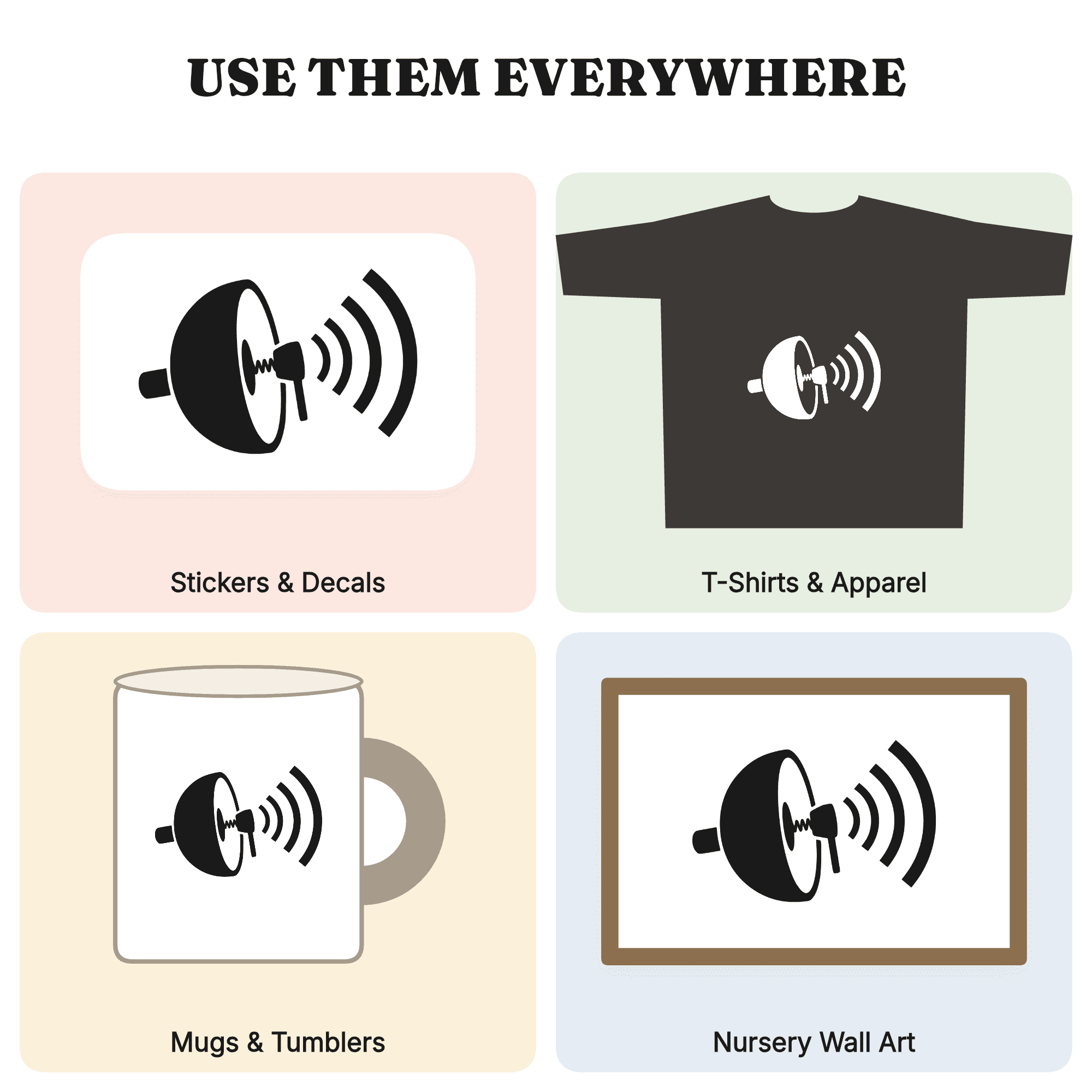 Vintage Bicycle Bell Cross Section SVG PNG, Bike Badge Cut File, Cycling Art, National Bike Month — view 3