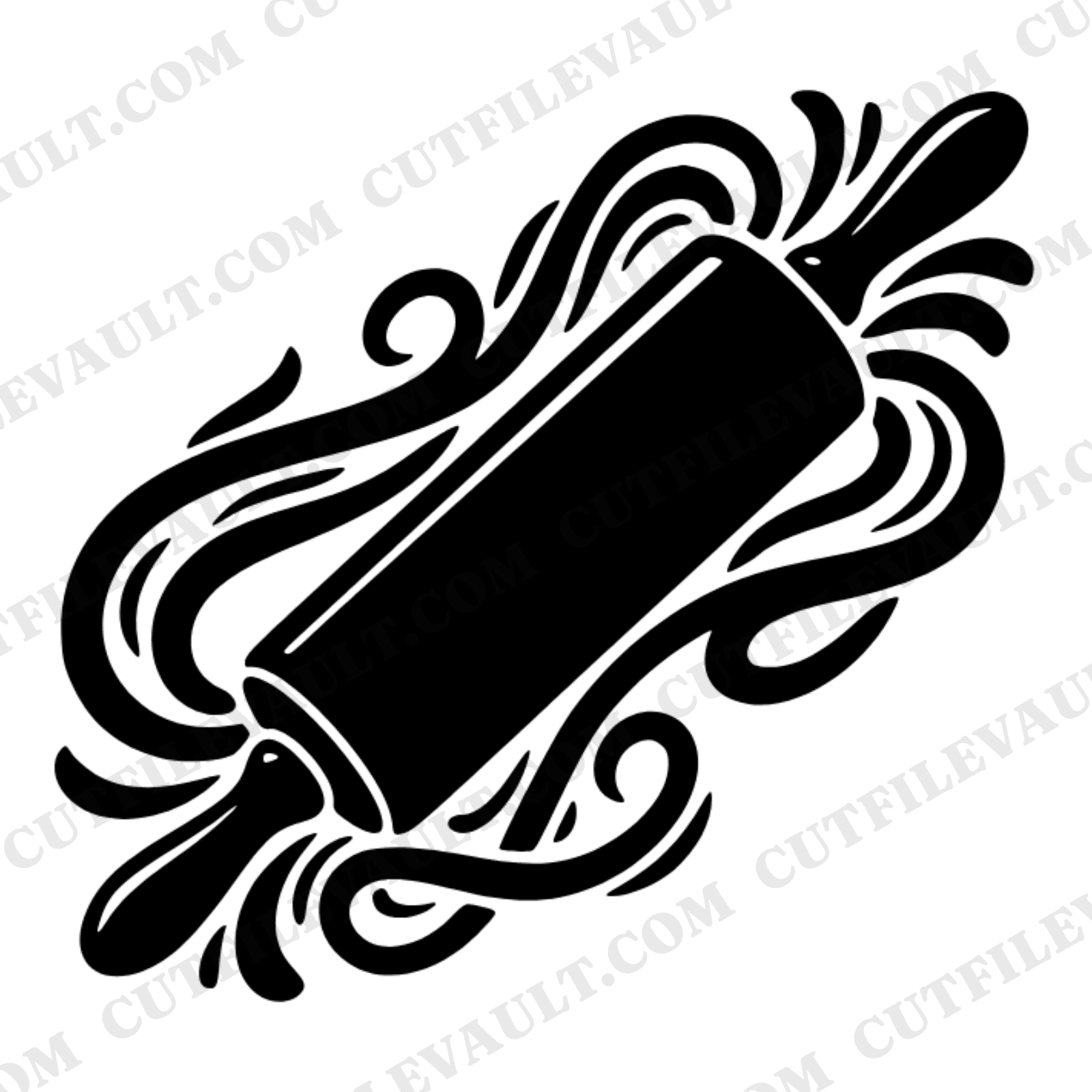 Vintage Rolling Pin SVG PNG, Boho Baker Donut Day Cut File, Kitchen Decor Craft Design