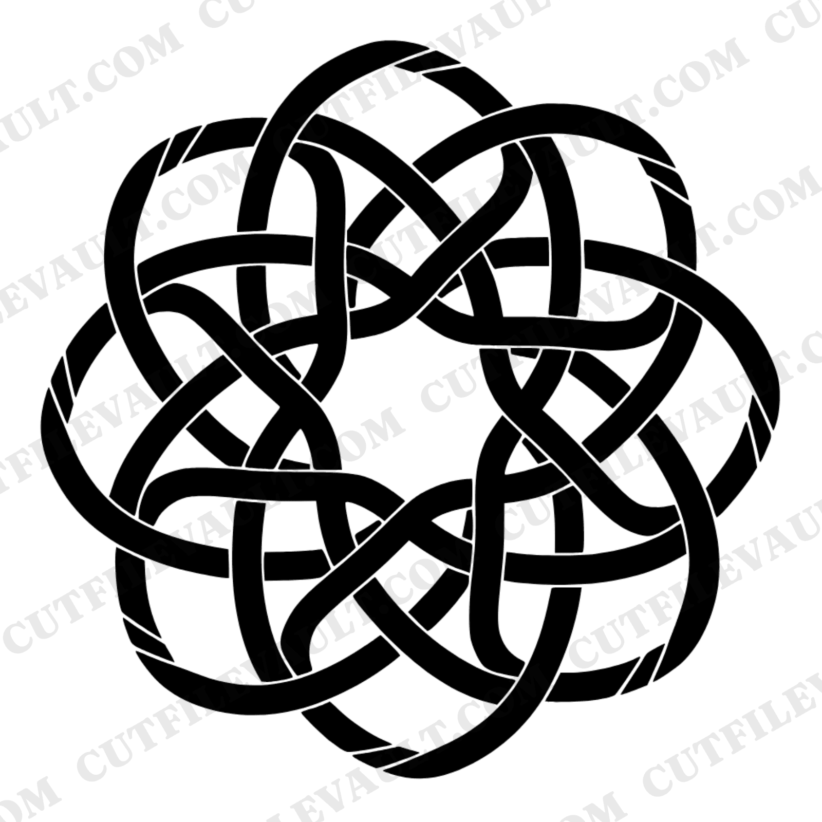 May Day Ribbon Wreath Mandala SVG PNG, Maypole Braid Cottagecore Floral Cut File for Cricut