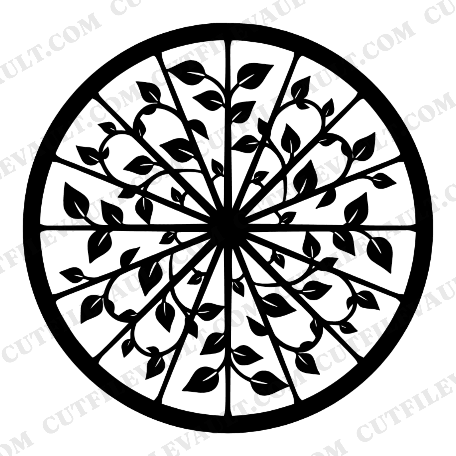 Earth Day Bicycle Wheel Mandala SVG PNG, Retro 70s Eco Bike Cut File, Sustainable Transport Clipart — view 1