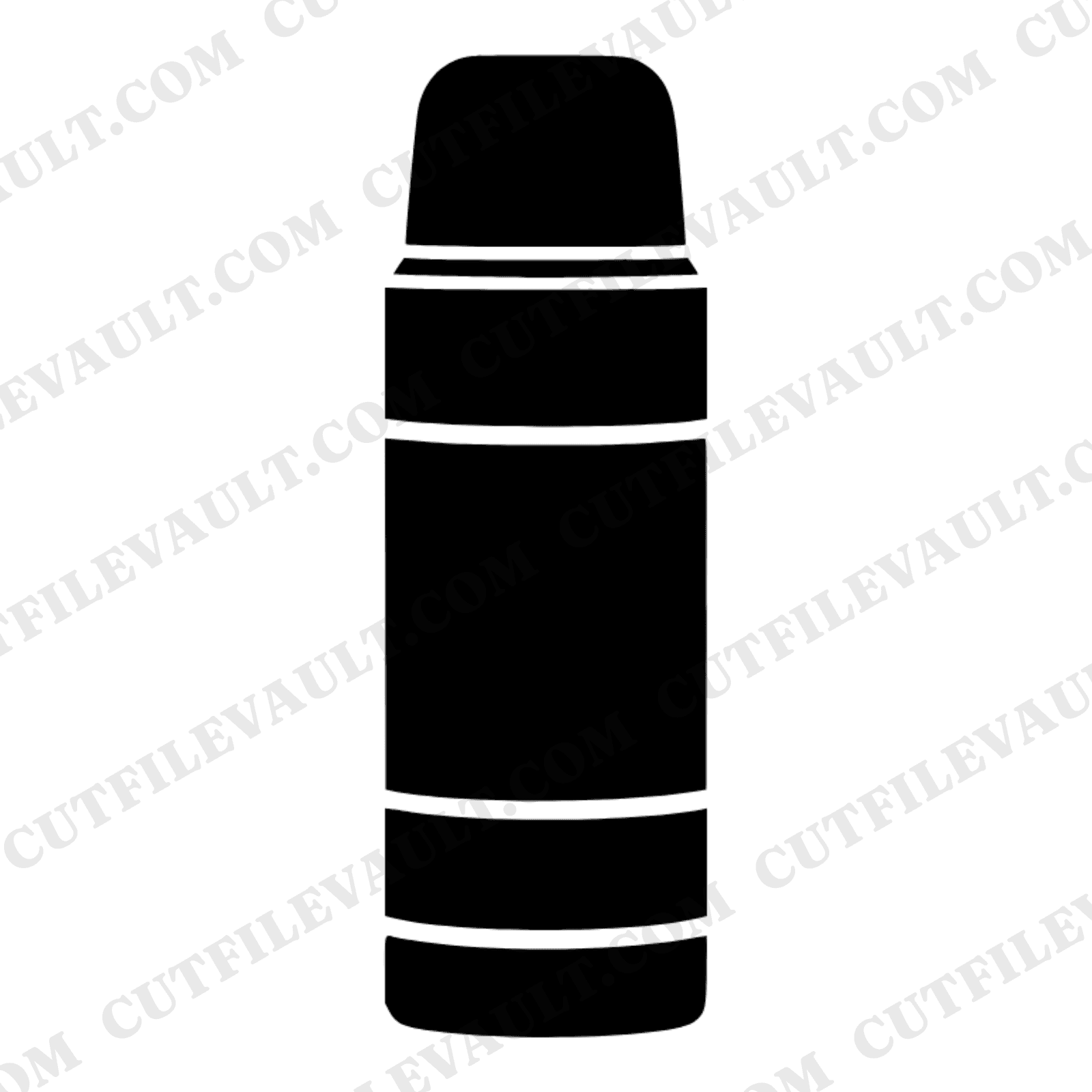 Retro Thermos SVG PNG Father's Day Cut File Vintage Camping Dad Silhouette Scandinavian Line Art