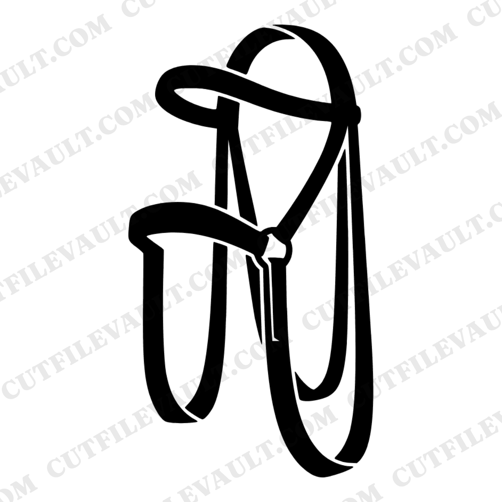 Kentucky Derby Horse Bridle Horseshoe SVG PNG, Equestrian Reins Cut File, Derby Day Decor Design