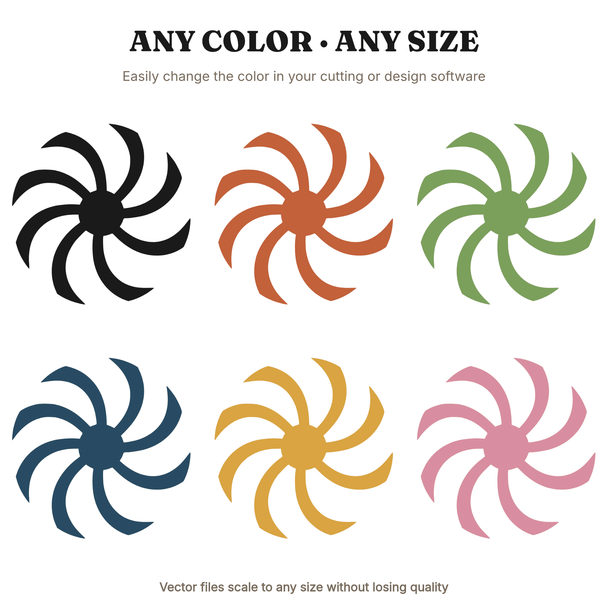 May Day Maypole SVG Overhead View Pinwheel Ribbons PNG Art Deco Geometric Cut File Spring — view 2