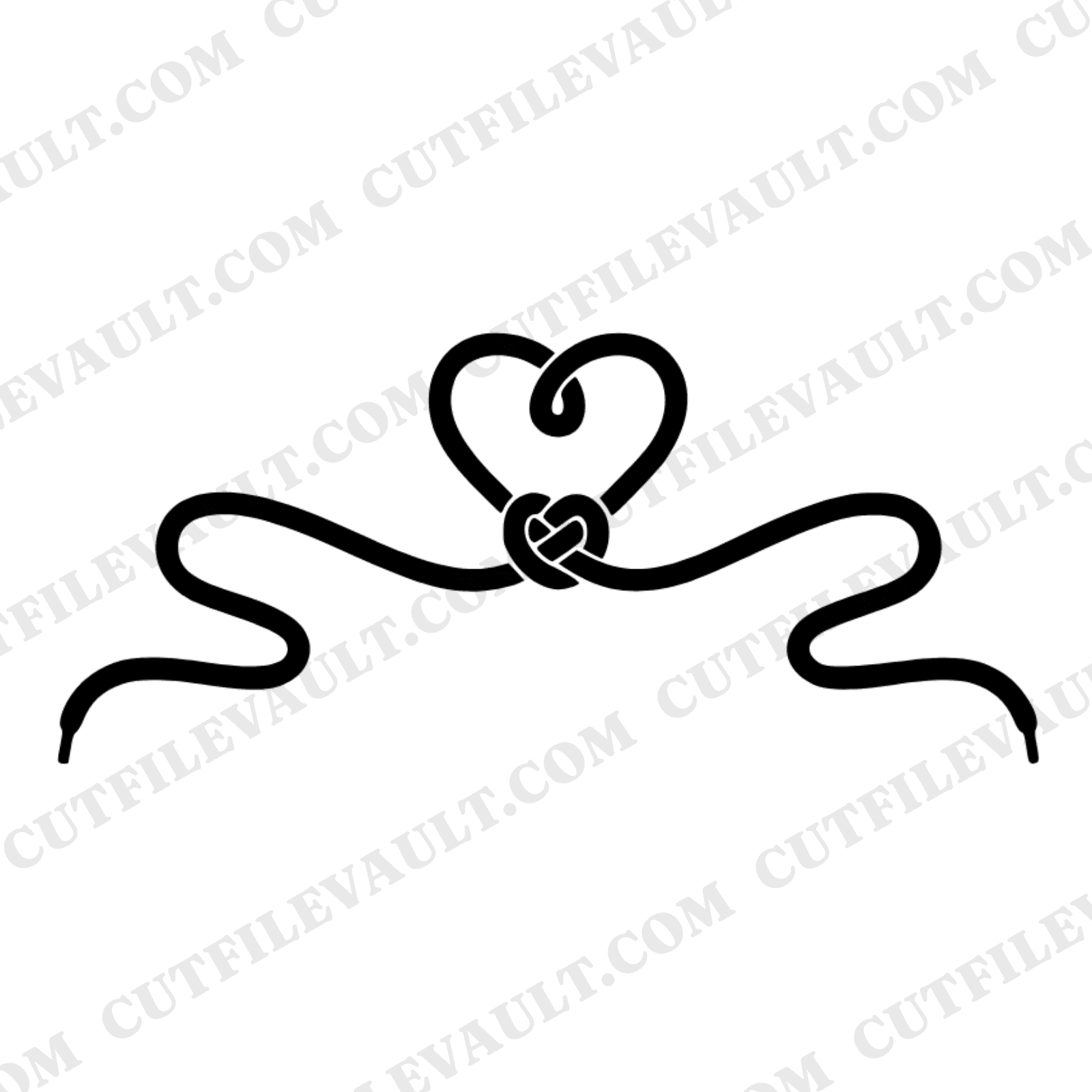 Combat Boot Laces Heart SVG PNG Memorial Day Tribute Military Service Cut File Line Art
