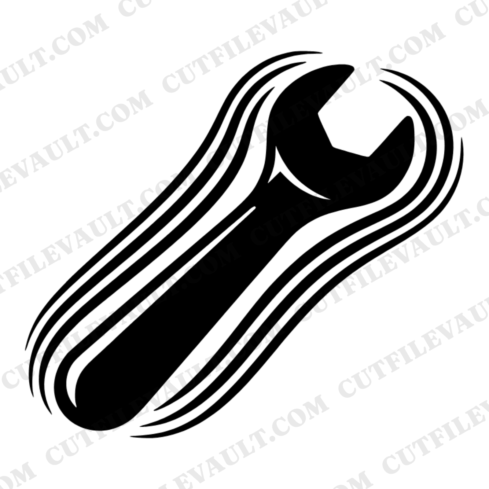 Retro Groovy Socket Wrench SVG PNG, 70s Speed Lines Father's Day Cut File, Vintage Tool Design