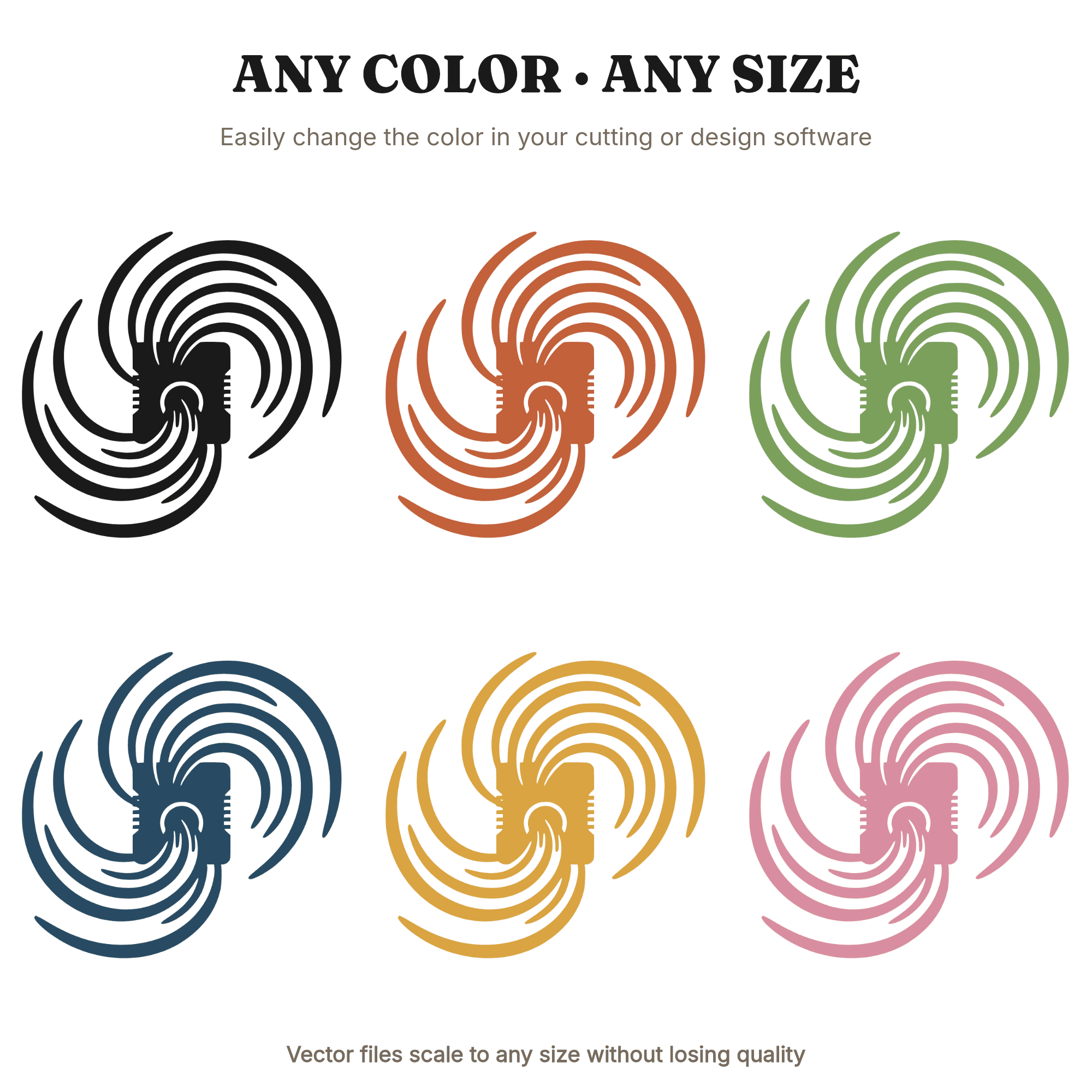 Retro Pencil Sharpener SVG PNG, Galaxy Shavings Back to School Cut File, Mid-Century Classroom Decor — view 2