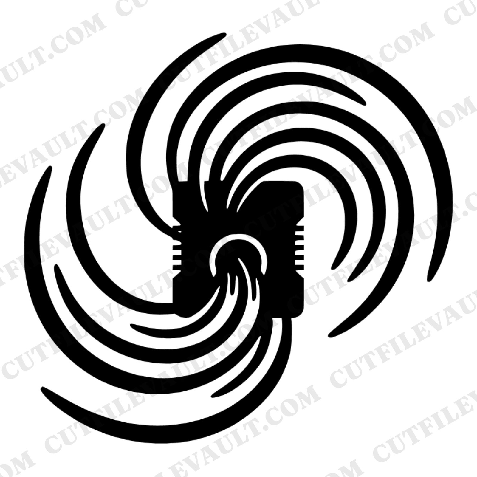 Retro Pencil Sharpener SVG PNG, Galaxy Shavings Back to School Cut File, Mid-Century Classroom Decor — view 1