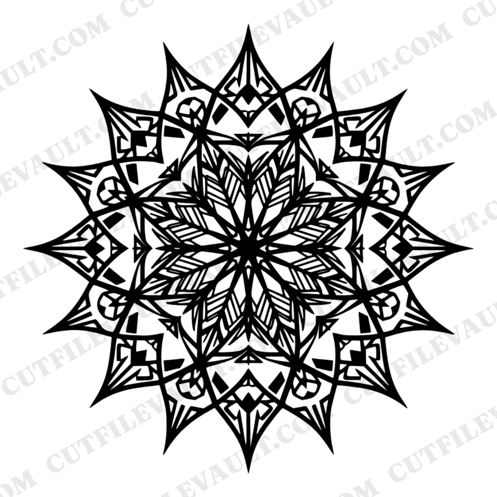 Geometric Compass Mandala SVG PNG, Art Deco Back to School Cut File, Drafting Compass Design, Math Teacher Gift