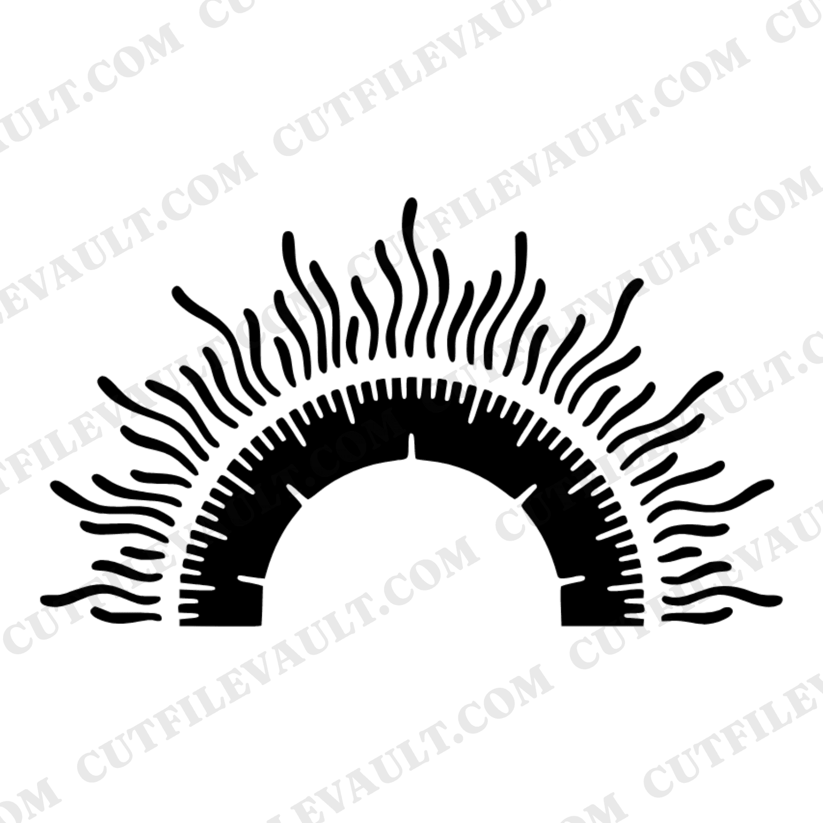 Boho Sunburst Protractor SVG PNG, Back to School Learning Tool Cut File, Educational Math Teacher