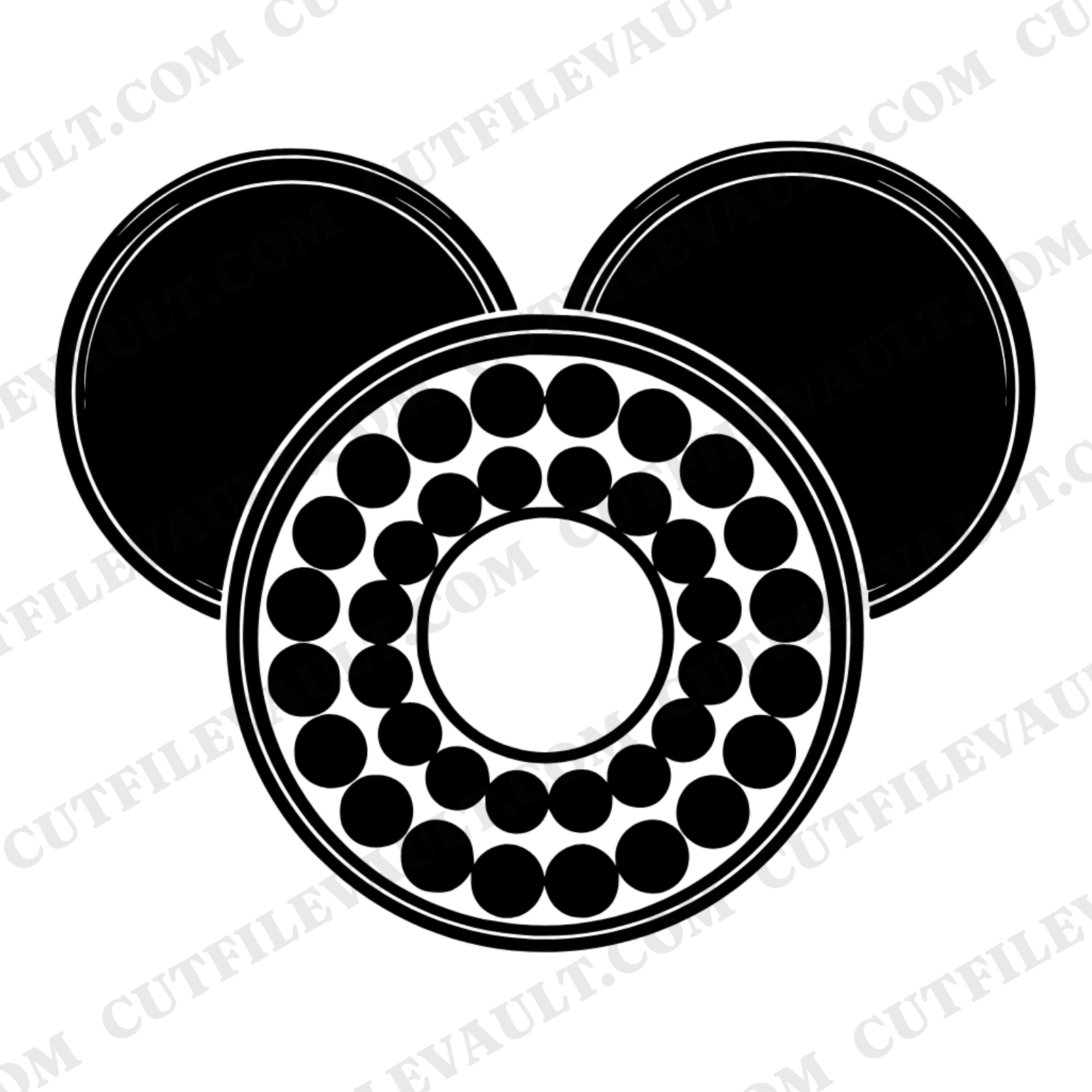 Retro Lunchbox Mandala SVG PNG, Midcentury School Flatlay Silhouette Cut File, Vintage 1950s