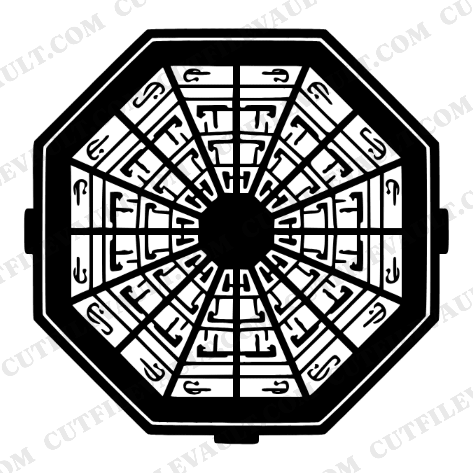 Vintage Tackle Box Mandala SVG PNG Fathers Day Design Cut File for Cricut Silhouette Fishing Dad