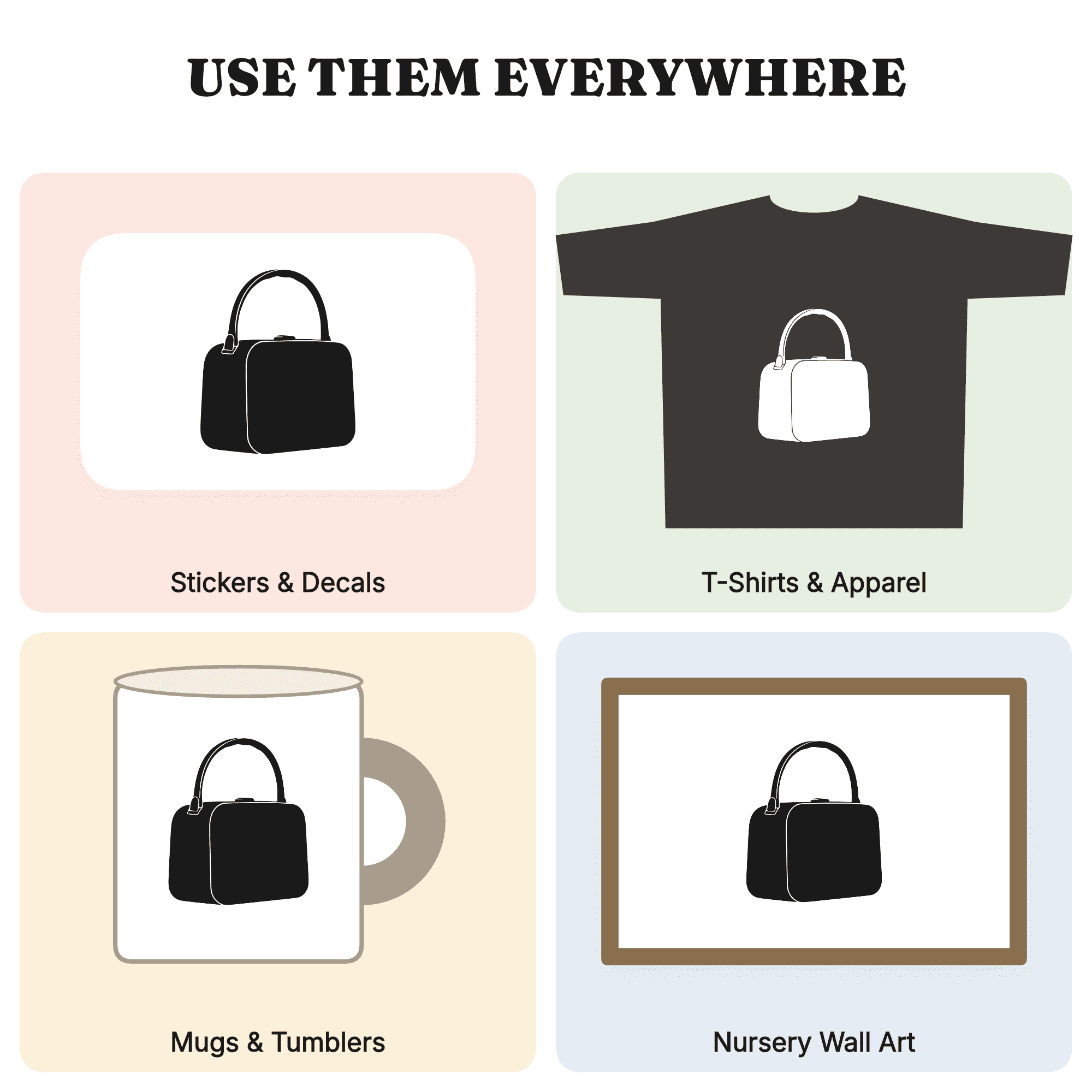 Retro Lunchbox SVG PNG Mid Century Vintage Back to School Cut File Silhouette Arched Handle — view 3