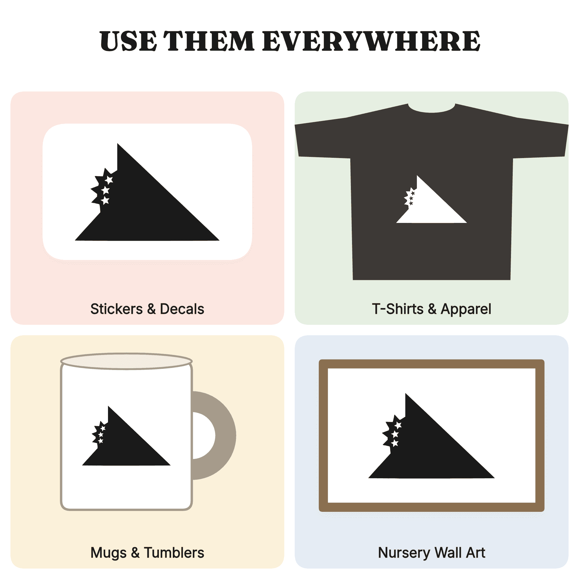 Memorial Day Folded Flag Triangle SVG PNG, Patriotic Silhouette Cut File, Veteran Honor Design — view 3