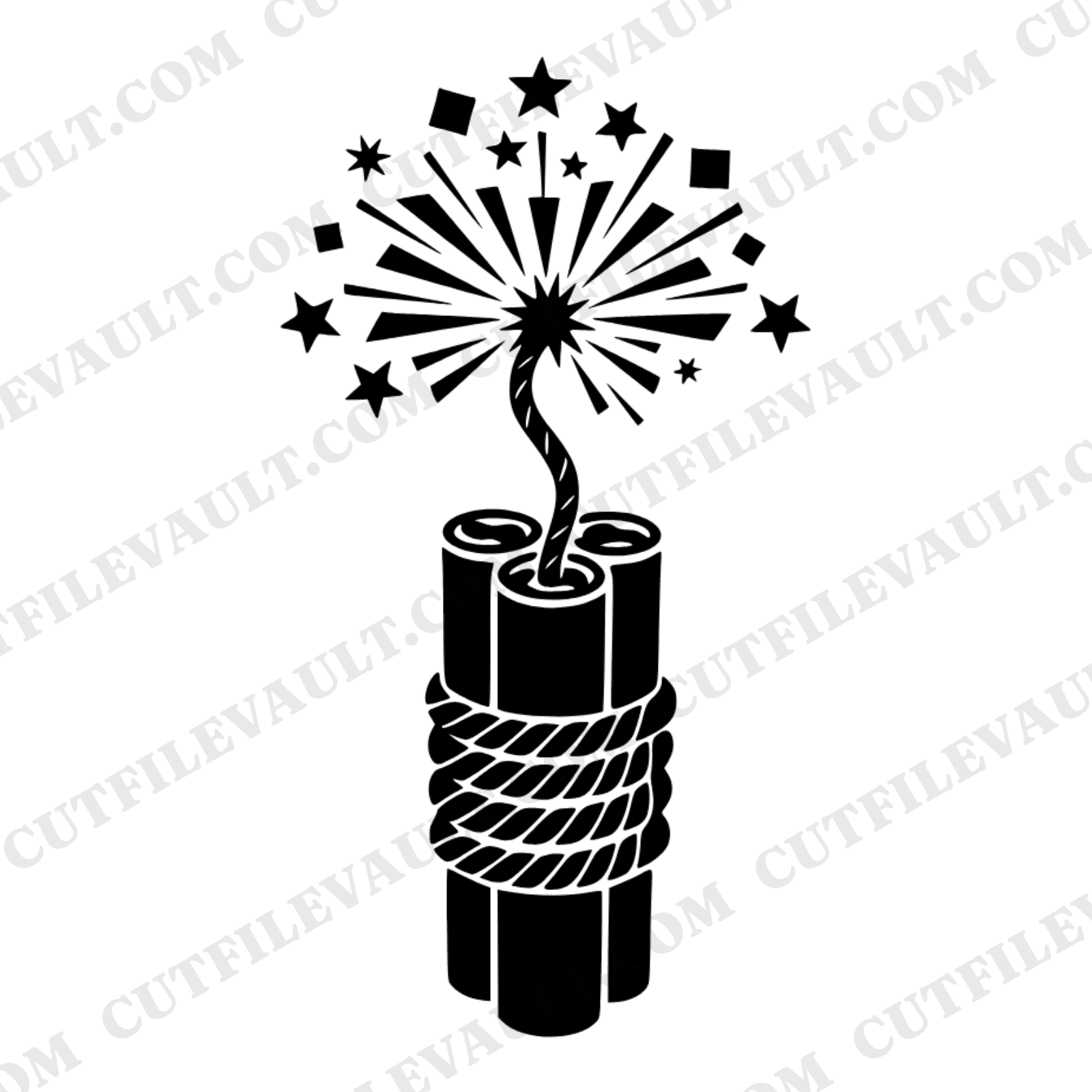 Firecracker Bundle SVG PNG, Vintage Fourth of July Stars Cut File, Patriotic Celebration Design — view 1