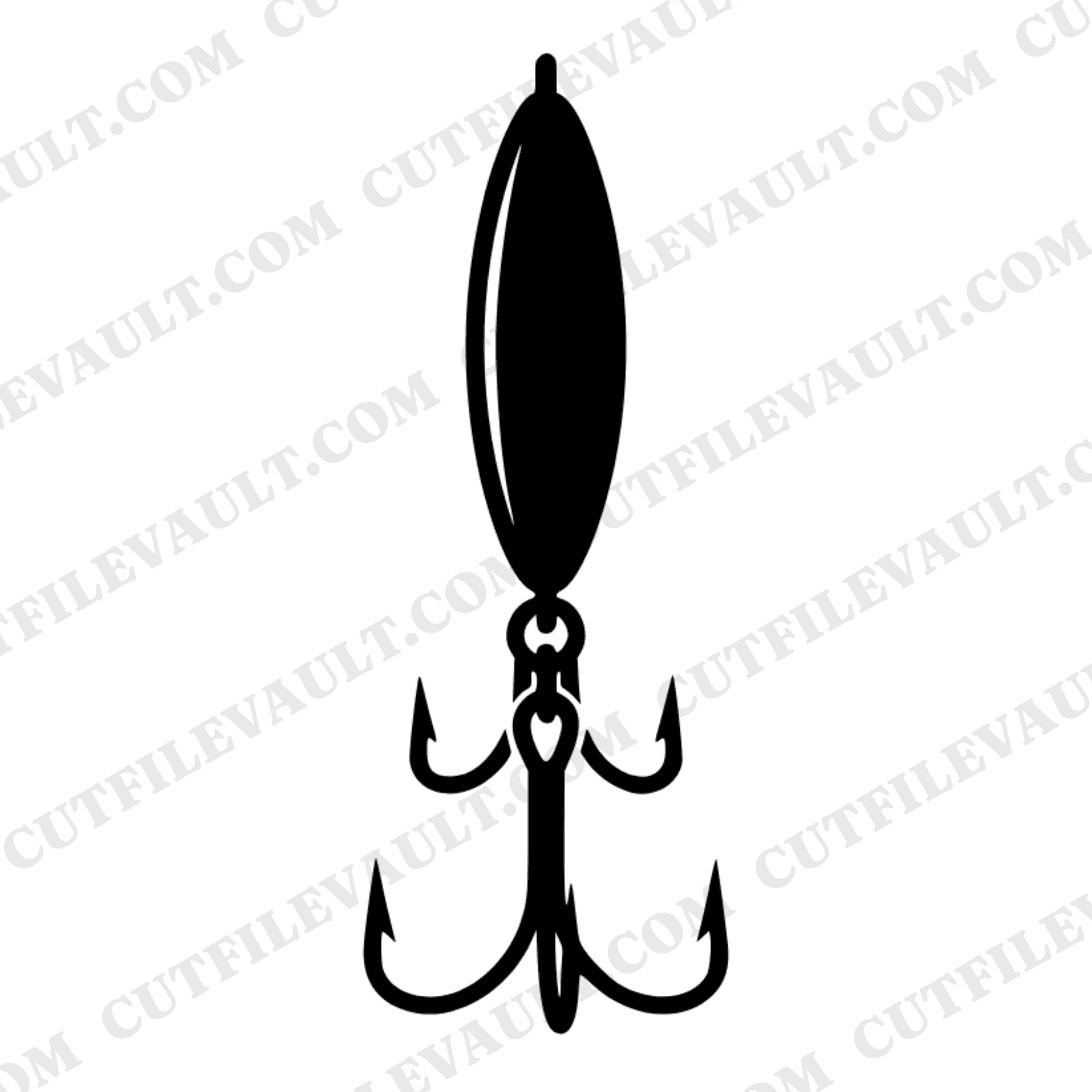 Vintage Fishing Lure SVG PNG Father's Day Retro 70s Tackle Box Silhouette Cut File for Cricut
