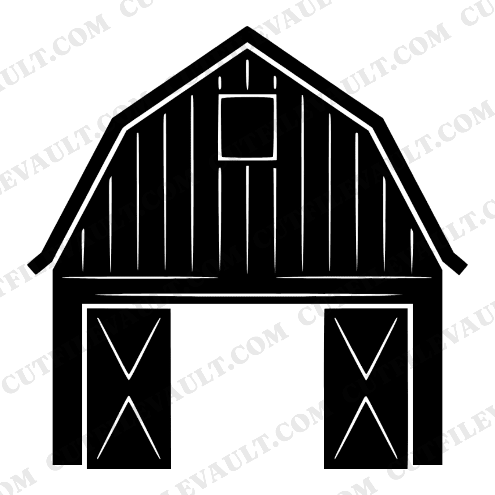 Flag Day Barn Doors SVG PNG Retro Americana Farmhouse Cut File Patriotic Layered Design — view 1