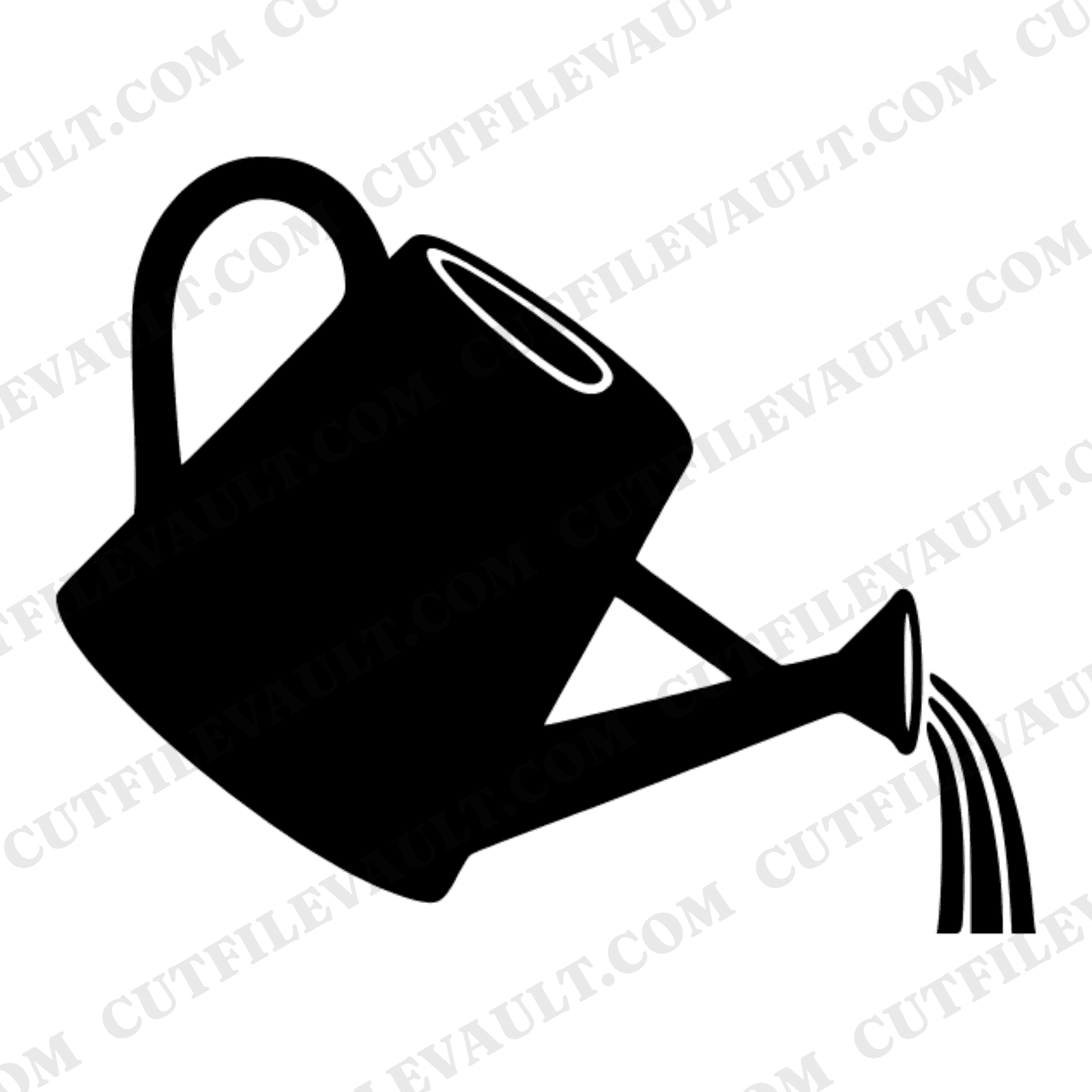 Vintage Watering Can SVG PNG, Retro 70s Garden Independence Day Cut File, Summer Americana Craft — view 1