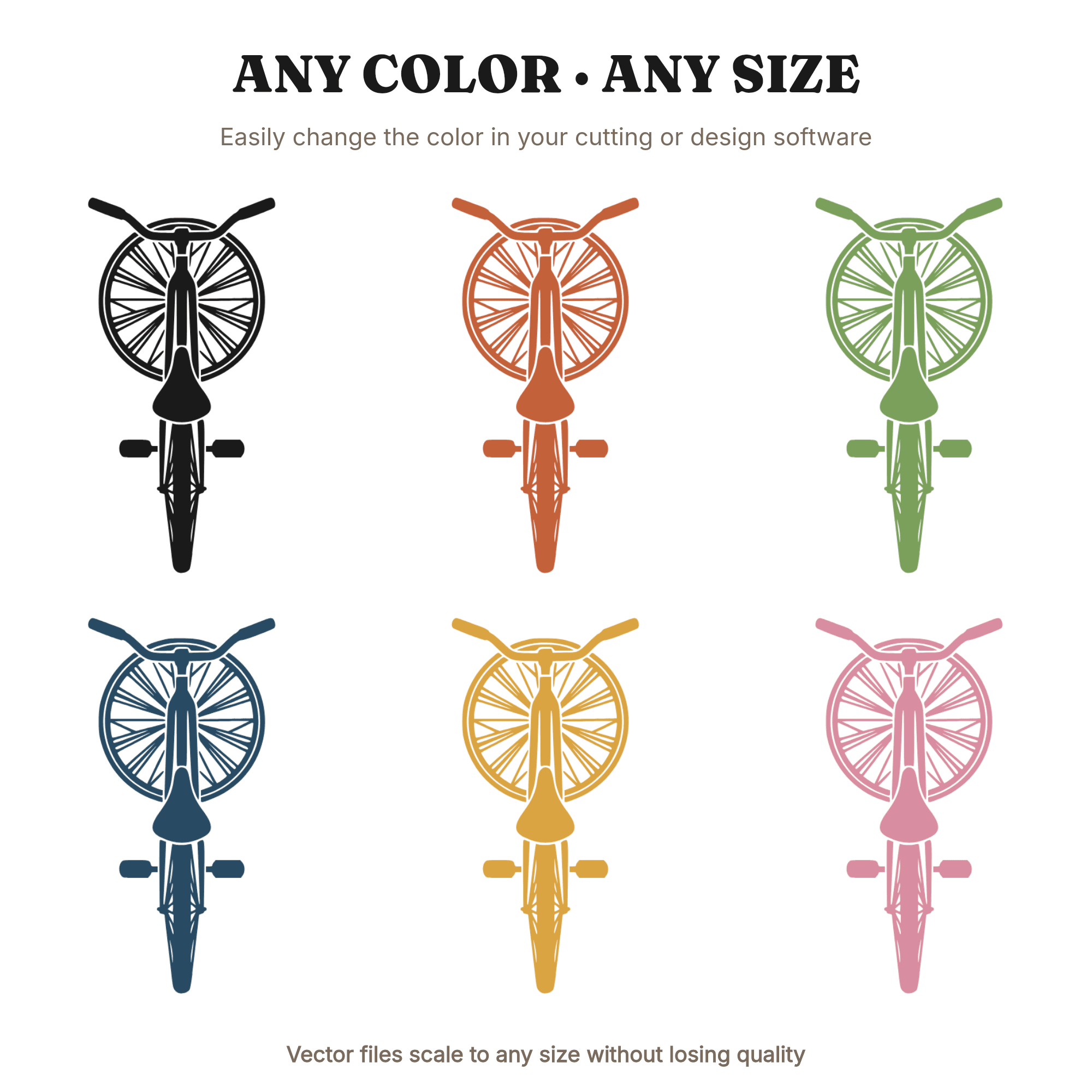Art Deco Bicycle Top View Mandala SVG PNG, Vintage Bike Silhouette Cut File, Independence Day SVG — view 2