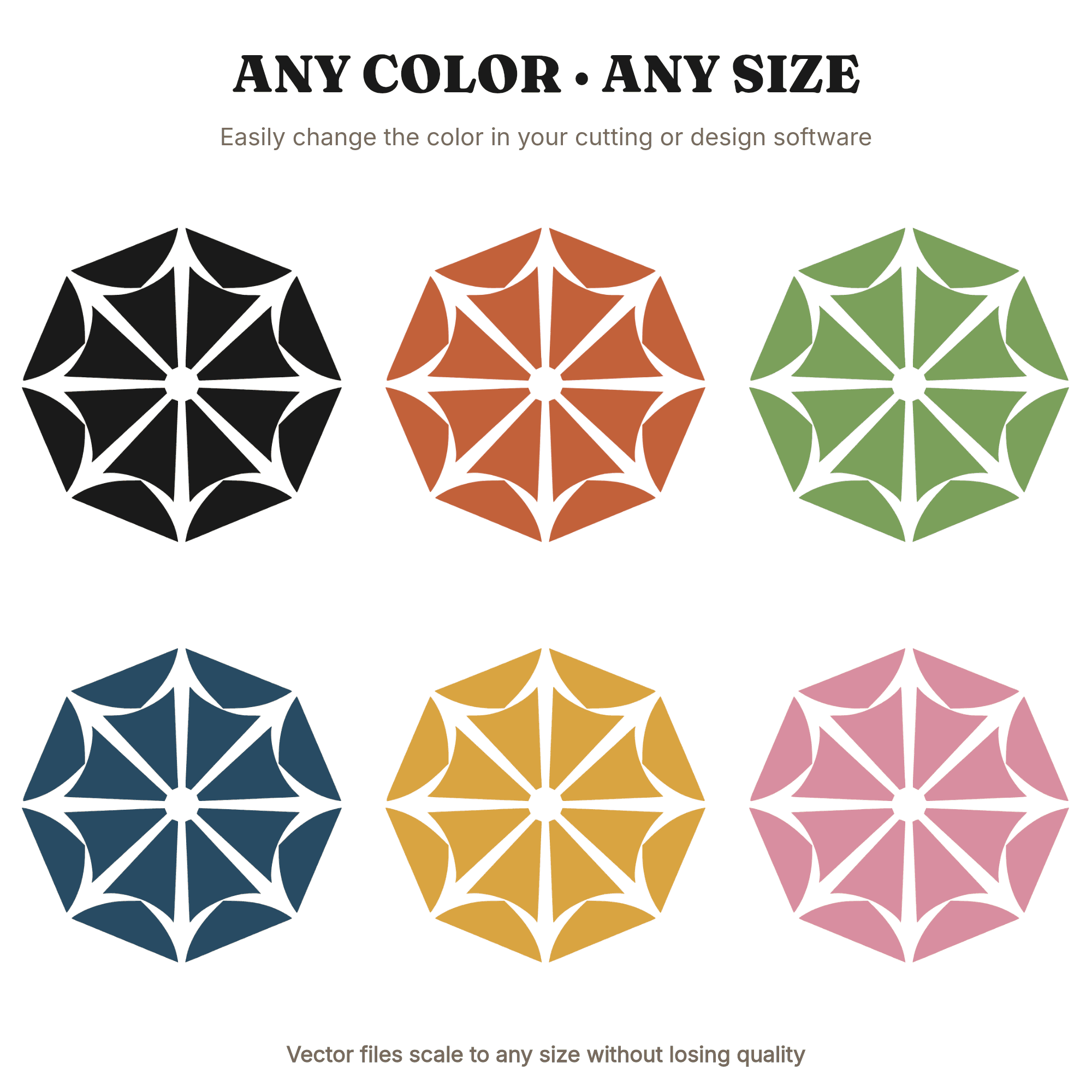 Summer Solstice Beach Umbrella SVG PNG Art Deco Sunburst Overhead View Retro 70s Cut File — view 2
