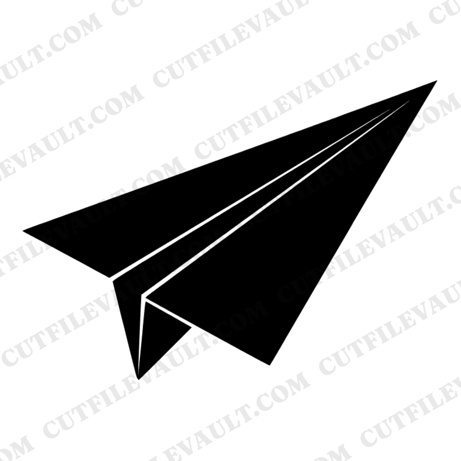 Freedom Flight Paper Airplane SVG PNG, Fourth of July Cut File, Mid-Century Minimal Patriotic Design — view 1