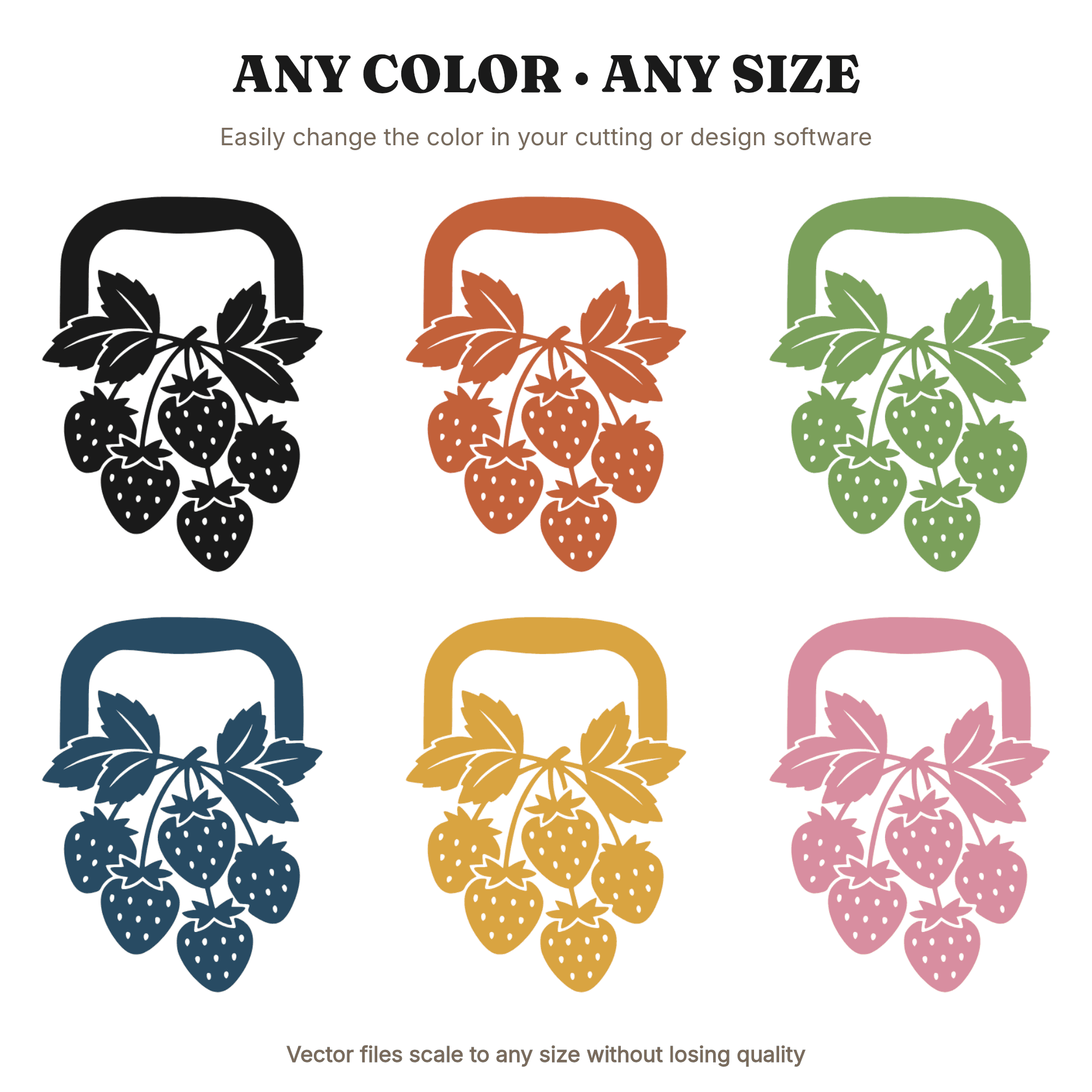 Summer Toolbox Strawberry SVG PNG Cut File Scandinavian Line Art First Day of Summer DIY Craft — view 2
