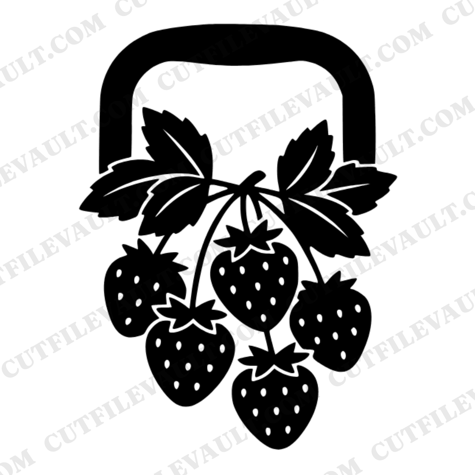 Summer Toolbox Strawberry SVG PNG Cut File Scandinavian Line Art First Day of Summer DIY Craft — view 1