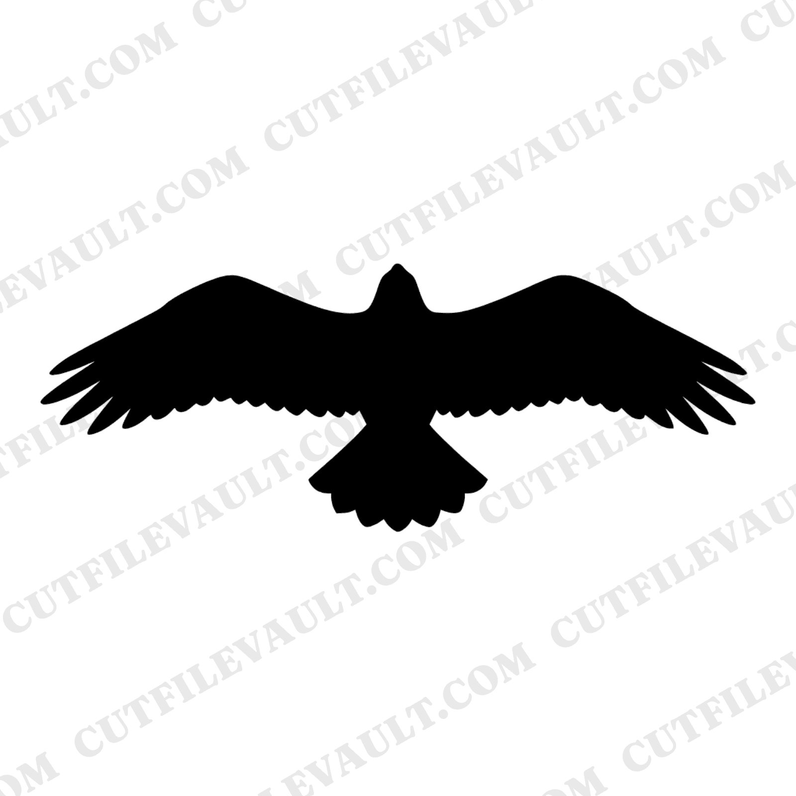 Soaring Eagle SVG PNG Retro 70s Patriotic Independence Day Cut File Bald Eagle Silhouette — view 1