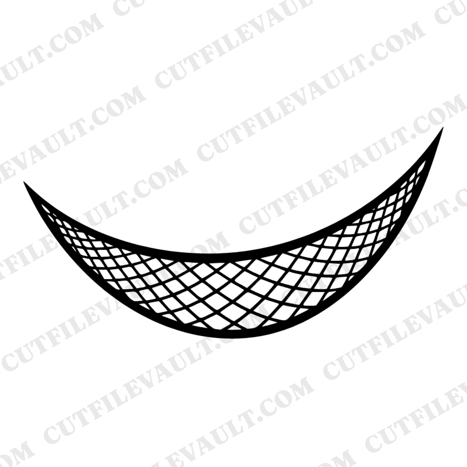 Hammock Day SVG PNG Diamond Netting Silhouette Cut File for Cricut National Hammock Day Design — view 1