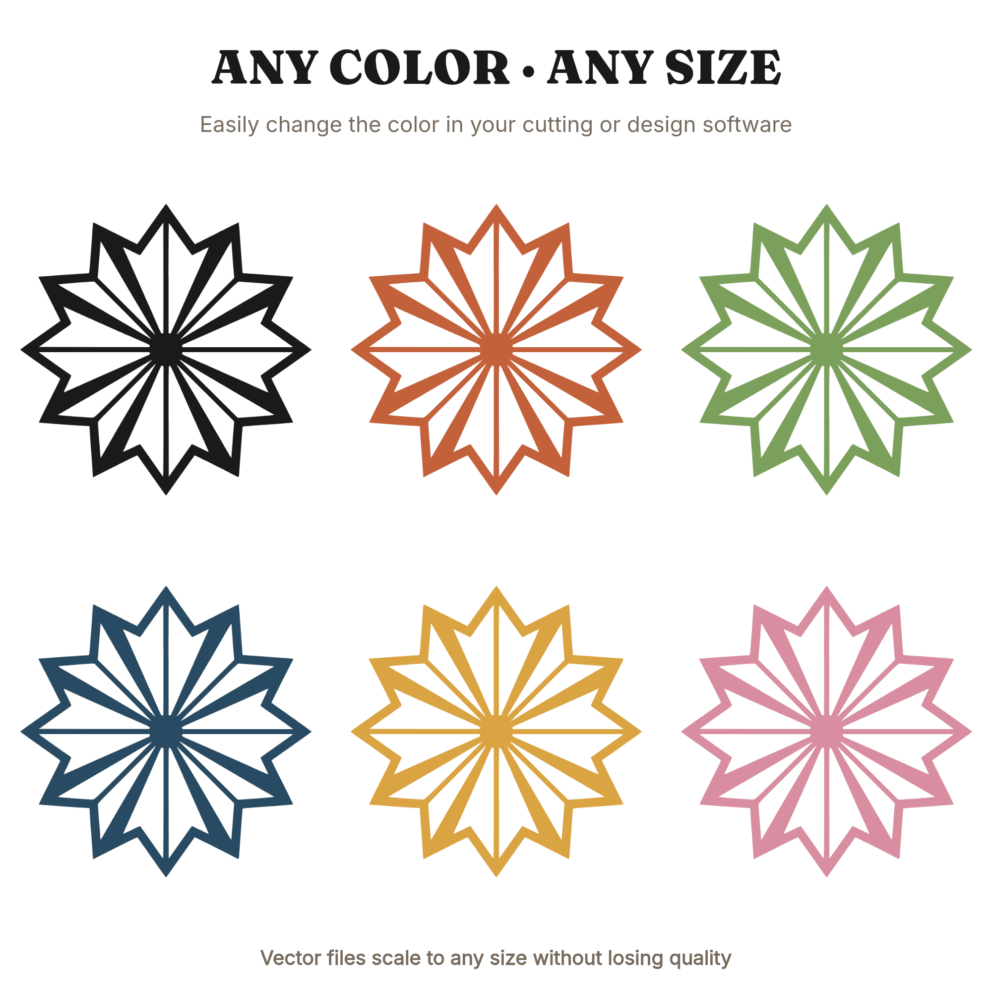 Summer Solstice Beach Umbrella SVG PNG Art Deco Geometric Radial Sunburst Cut File Design — view 2