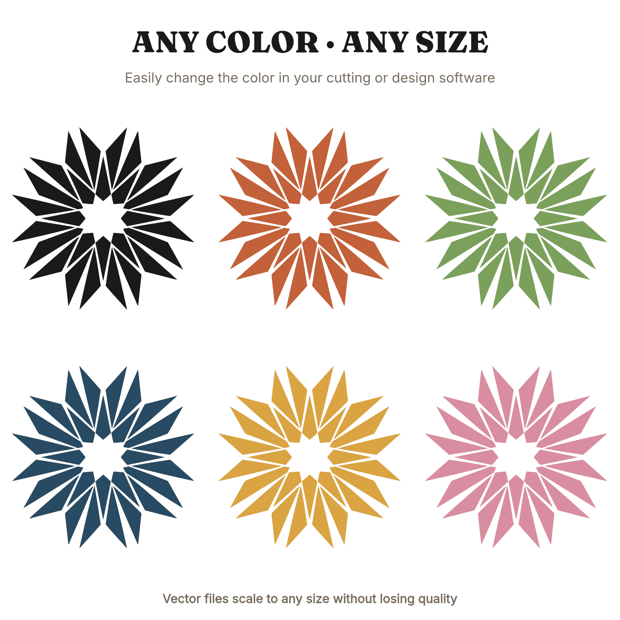 Summer Solstice Pineapple Crown Mandala SVG PNG, Geometric Sun Ray Silhouette Cut File — view 2