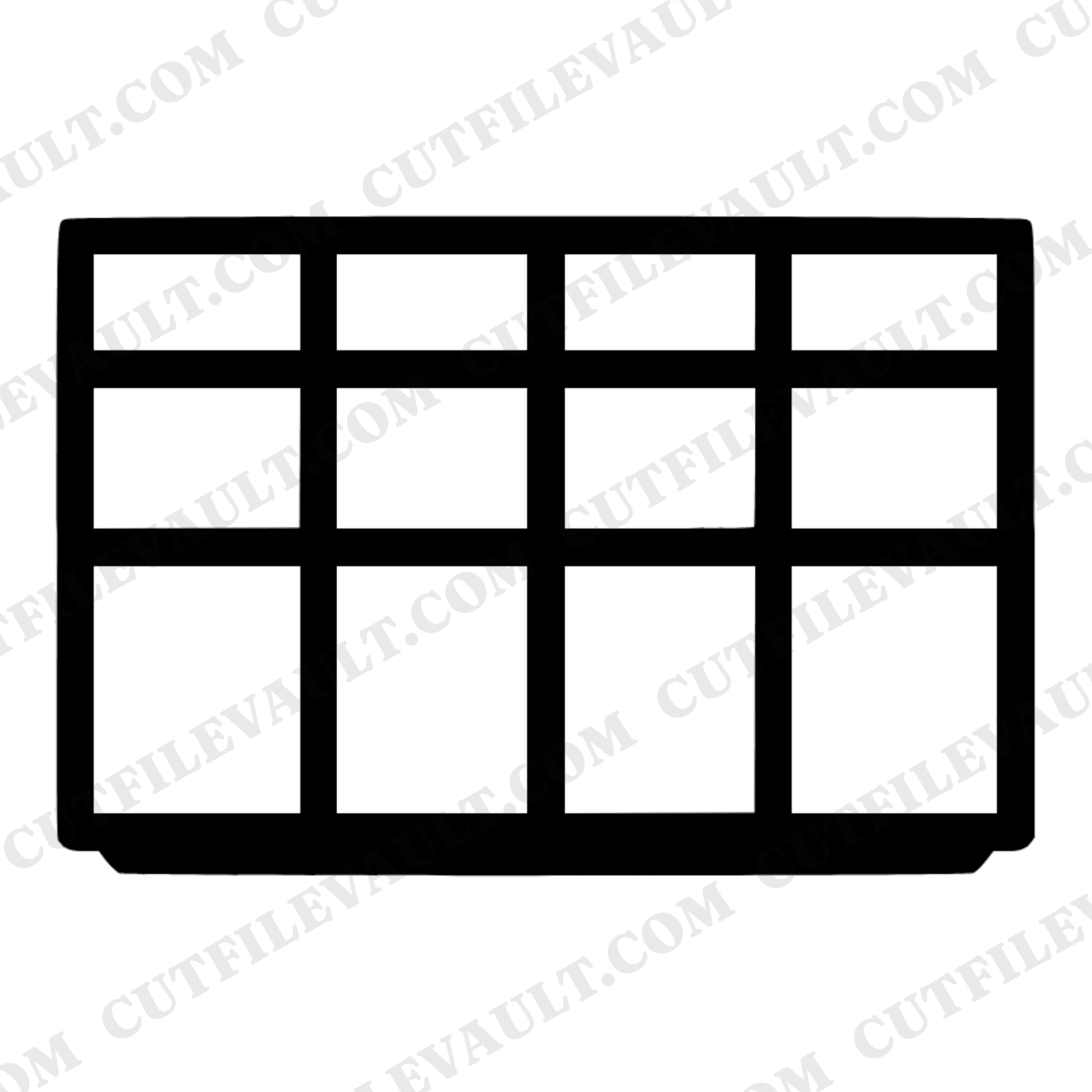 Labor Day Toolbox SVG PNG Overhead View Geometric Tool Box Cut File Mid Century Modern Design — view 1