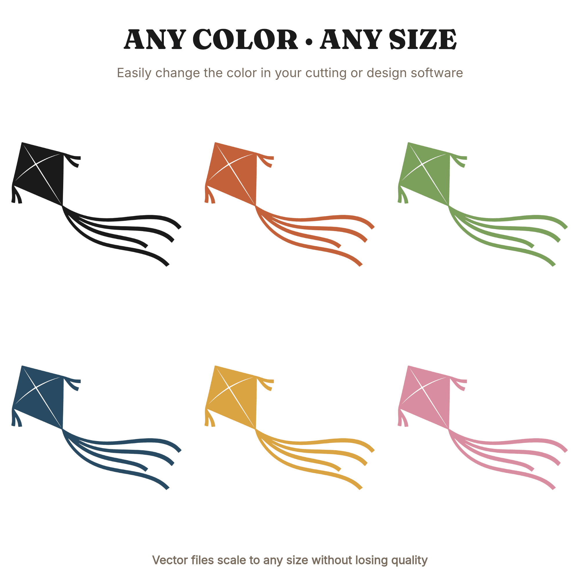 Flag Day Diamond Kite SVG PNG, Retro 70s Wave Ribbon Tails, Patriotic Summer Cut File Design — view 2
