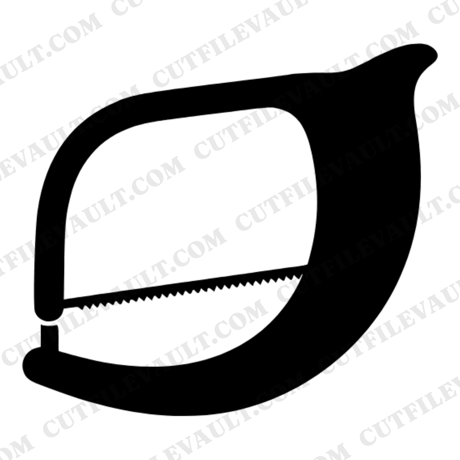 Thanksgiving Coping Saw Cornucopia SVG PNG Craftsman Tool Harvest Abundance Line Art Cut File