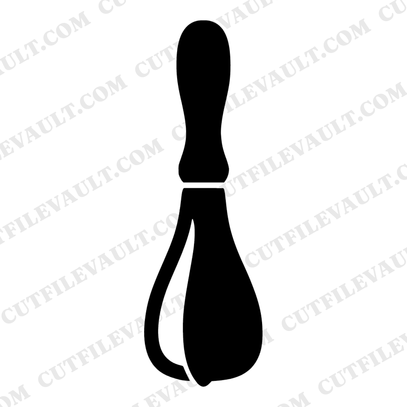 Vintage Ice Cream Paddle SVG PNG, Churning Blade Silhouette, Retro Kitchen Decor Cut File — view 1