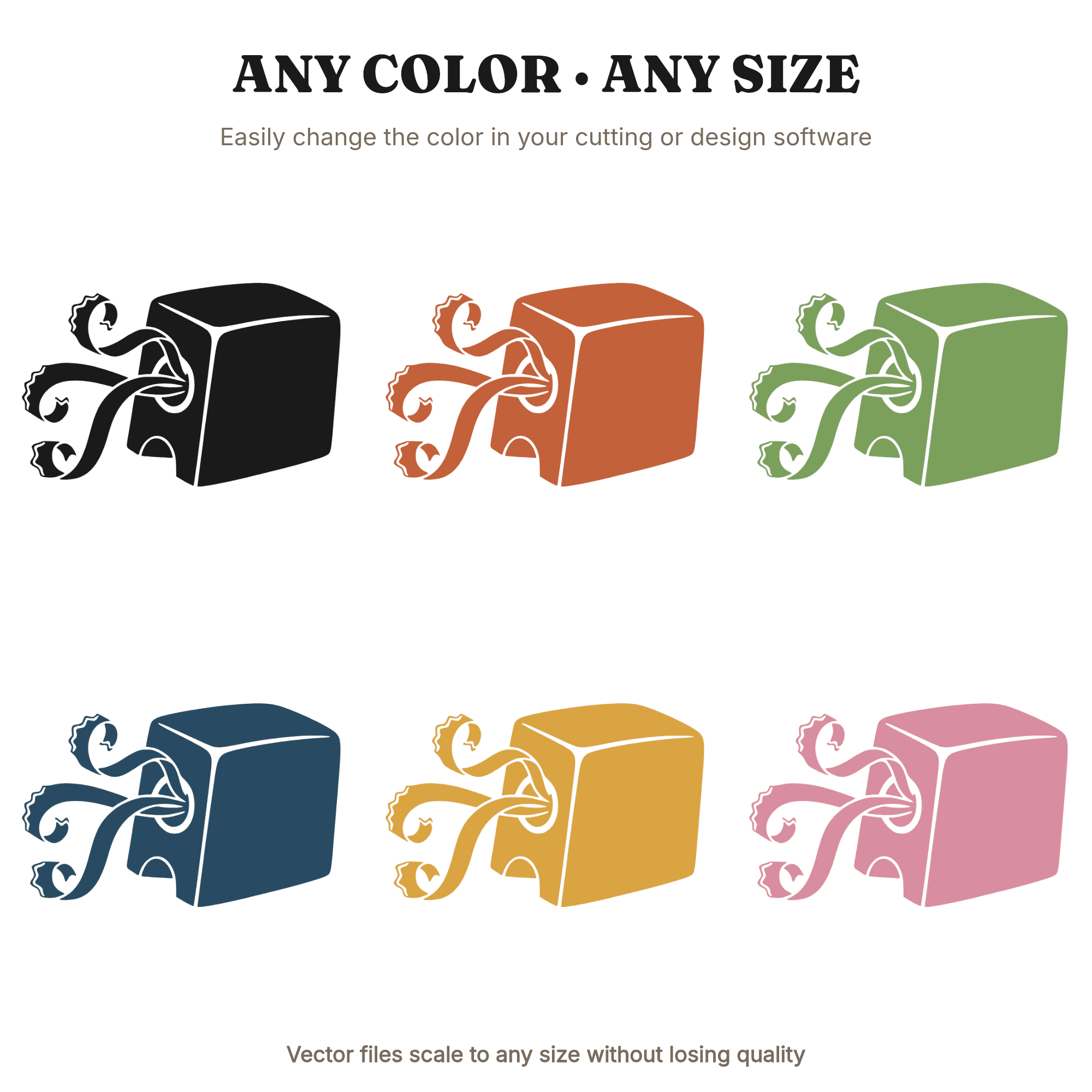 Retro Pencil Sharpener SVG PNG, Mid-Century Desktop Sharpener Cut File, Teacher Gift Clipart — view 2