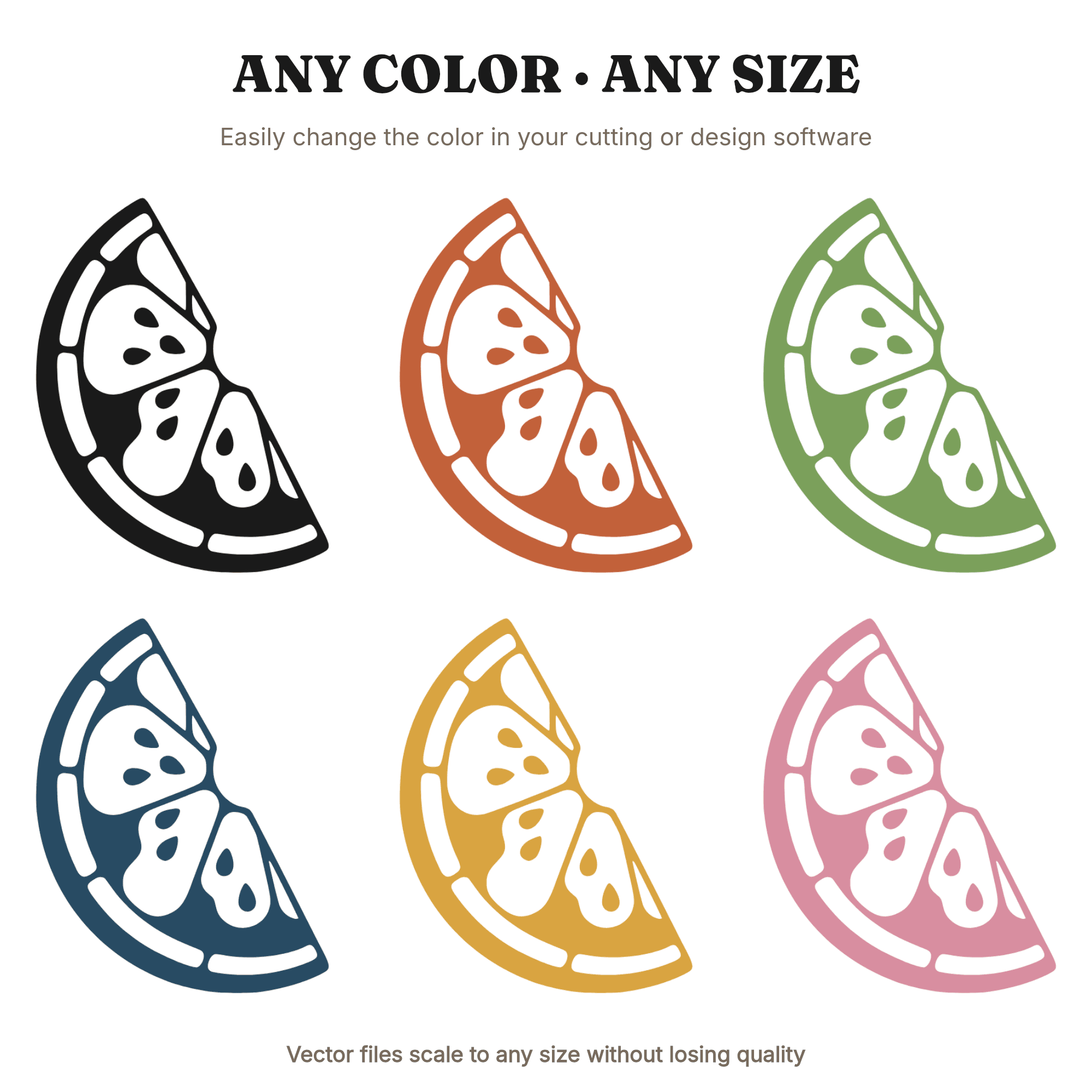 Crescent Watermelon Slice SVG PNG Stained Glass Summer Cut File for National Watermelon Day — view 2