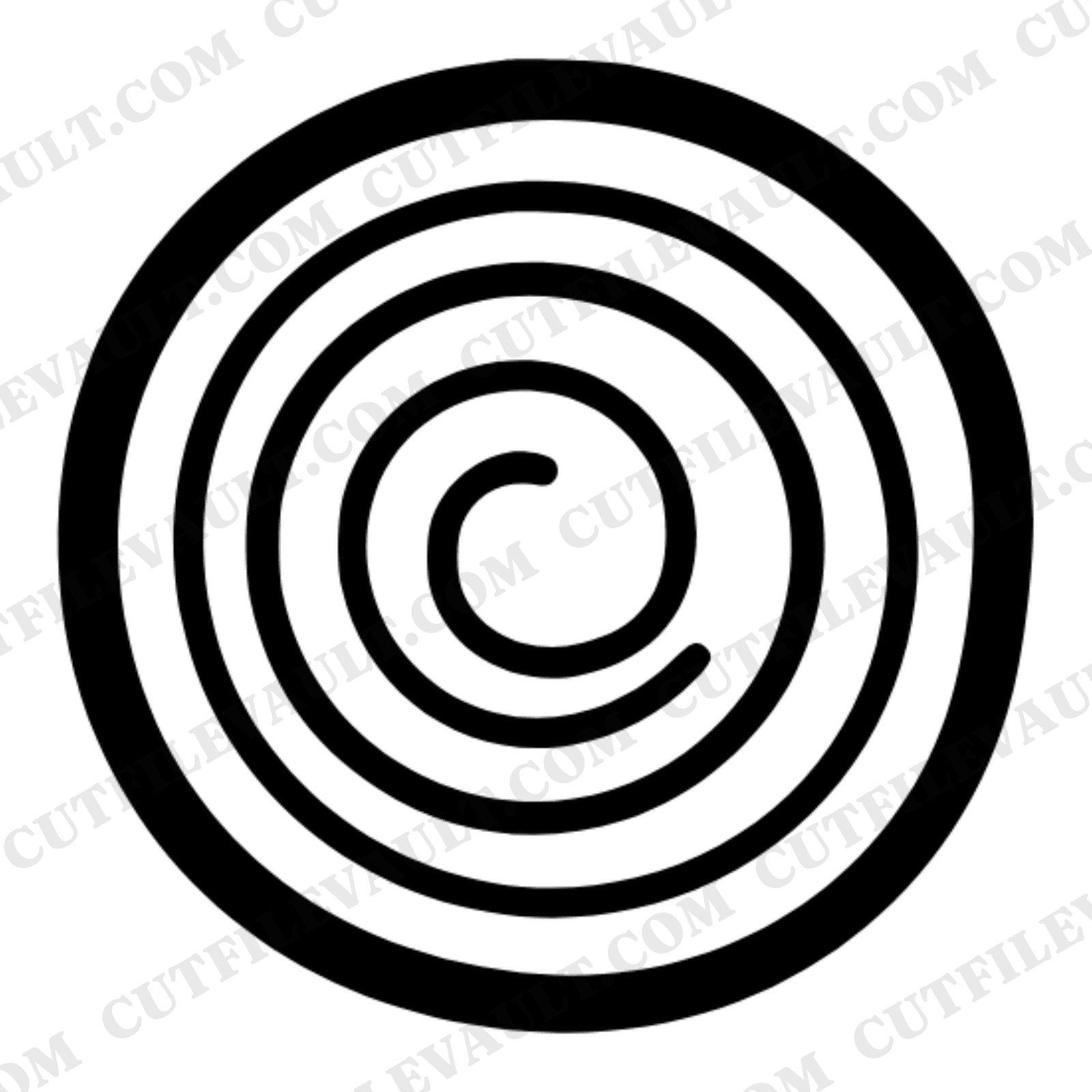 Cinnamon Roll SVG Botanical Herbarium Spiral Cut File PNG Cottagecore Kitchen Bakery Decor — view 1
