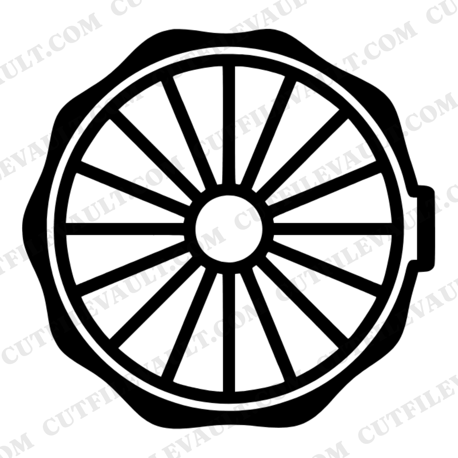 Vintage Tackle Box SVG PNG Fathers Day Wax Seal Design Cut File for Cricut Silhouette Fishing Dad — view 1