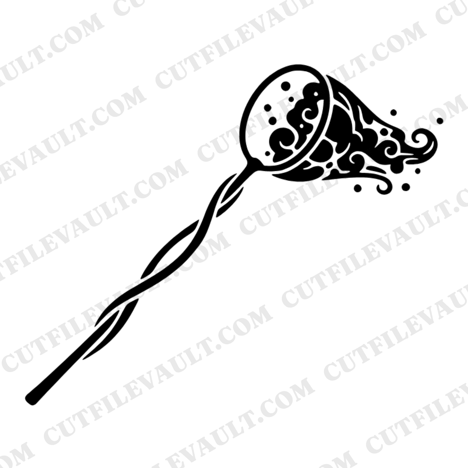 Summer Solstice Butterfly Net SVG PNG, Boho Butterfly Catcher Cut File, Outdoor Adventure Clipart — view 1