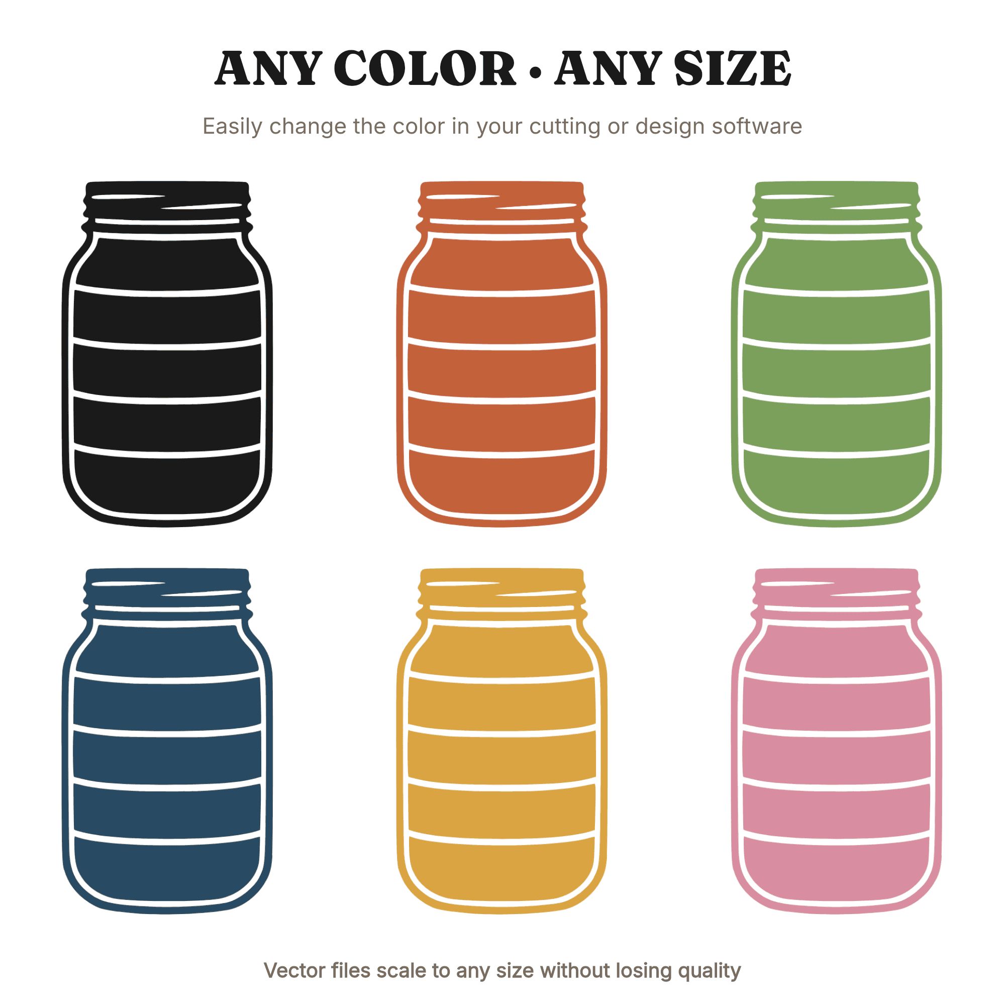 Patriotic Mason Jar SVG PNG, Fourth of July Preserves Cut File, Strawberry Blueberry Canning Design — view 2