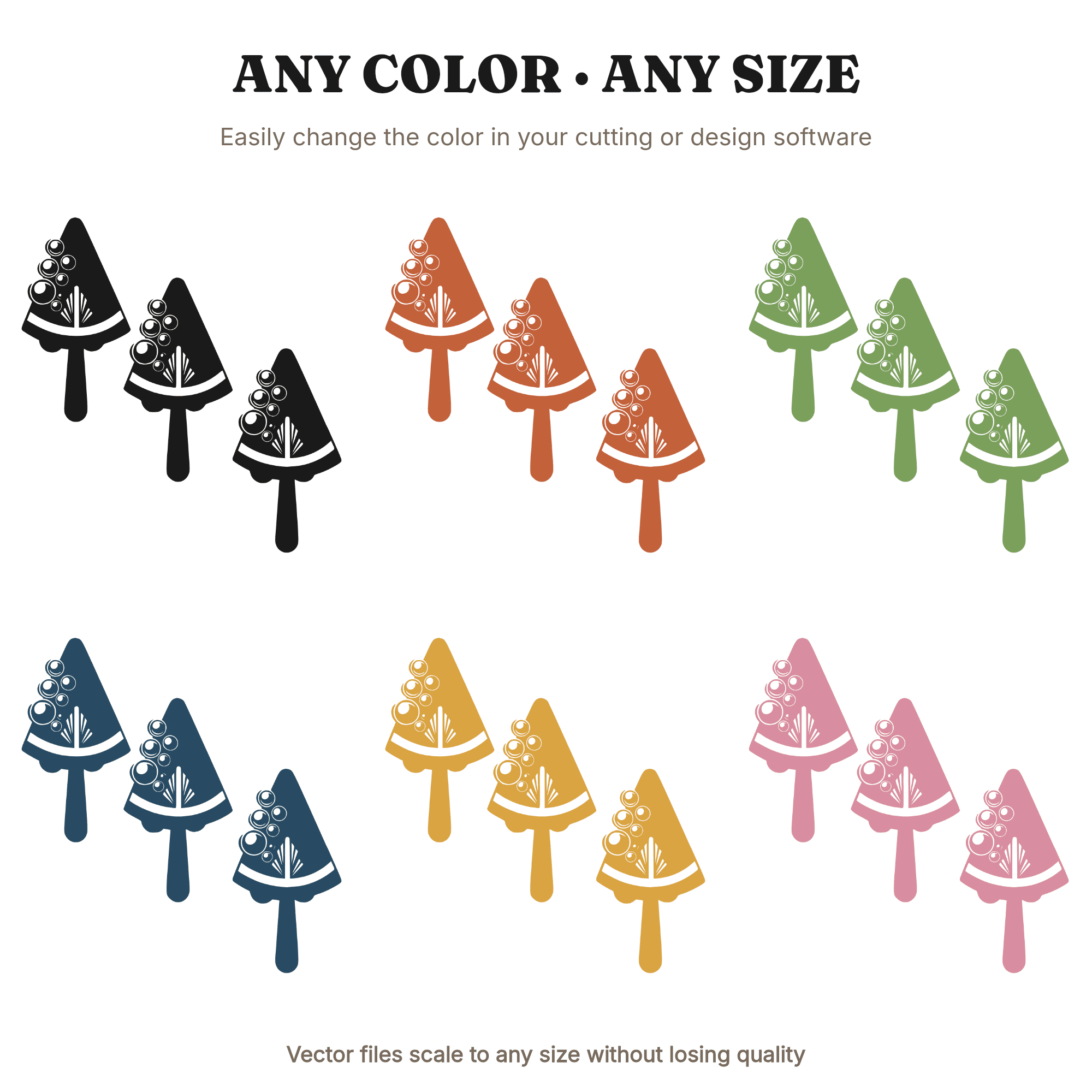 Watermelon Popsicle SVG PNG, Y2K Bubble Summer Popsicle Art Deco Geometric Cut File for Cricut — view 2
