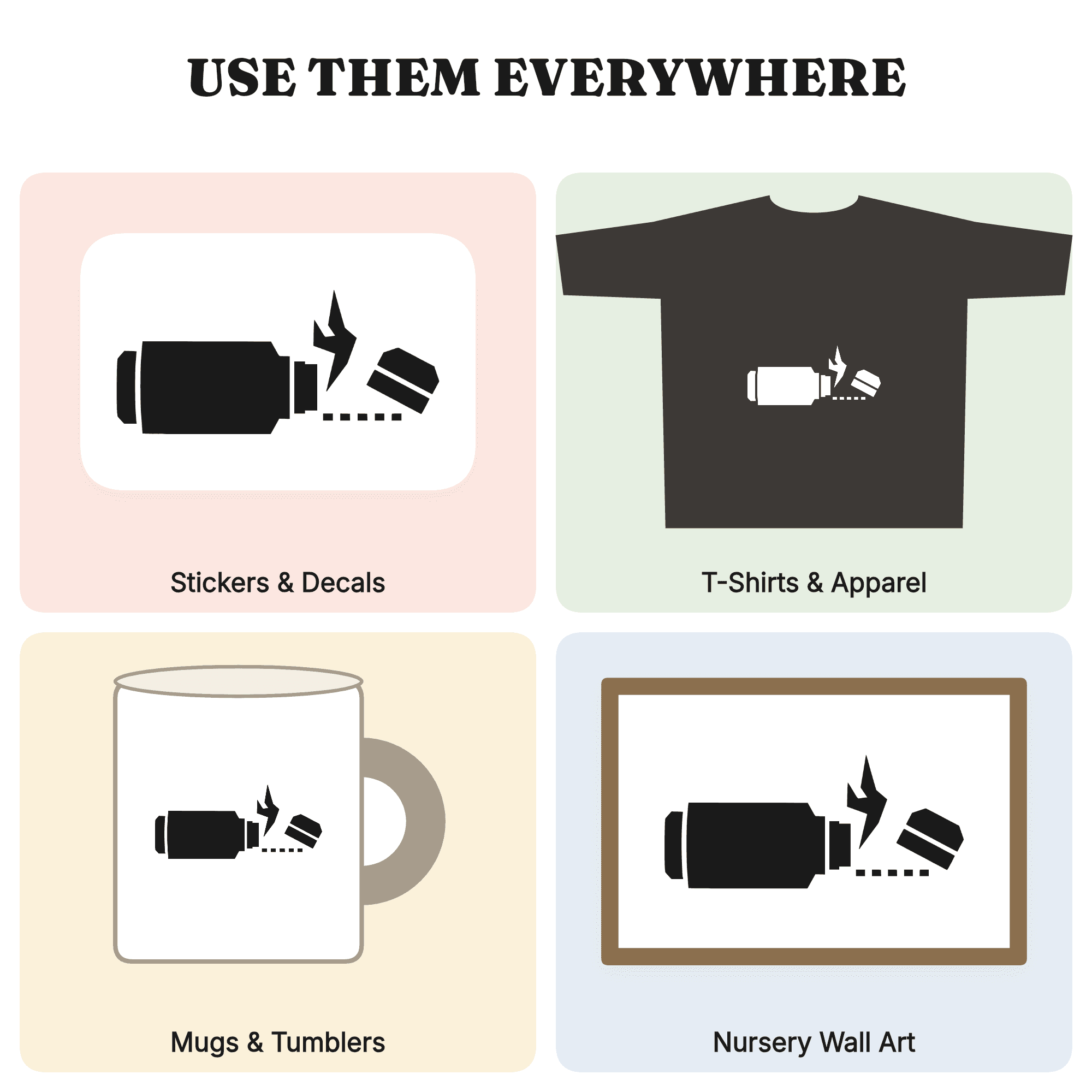 Labor Day Thermos SVG PNG Break Time Coffee Bottle Cut File Modern Brutalist Worker Design — view 3